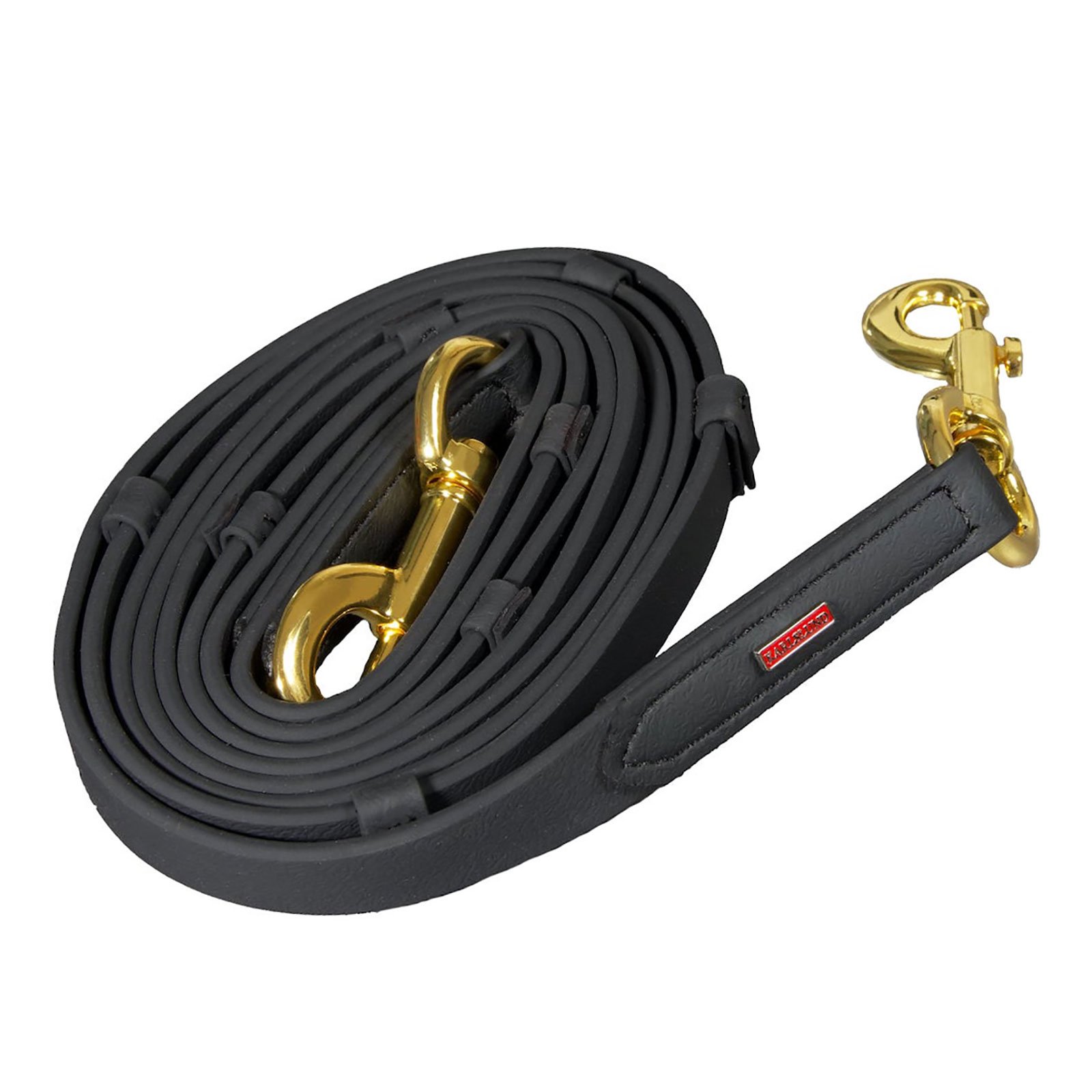 Black/Brass Karlslund SuperStrap tyglar med stoppar