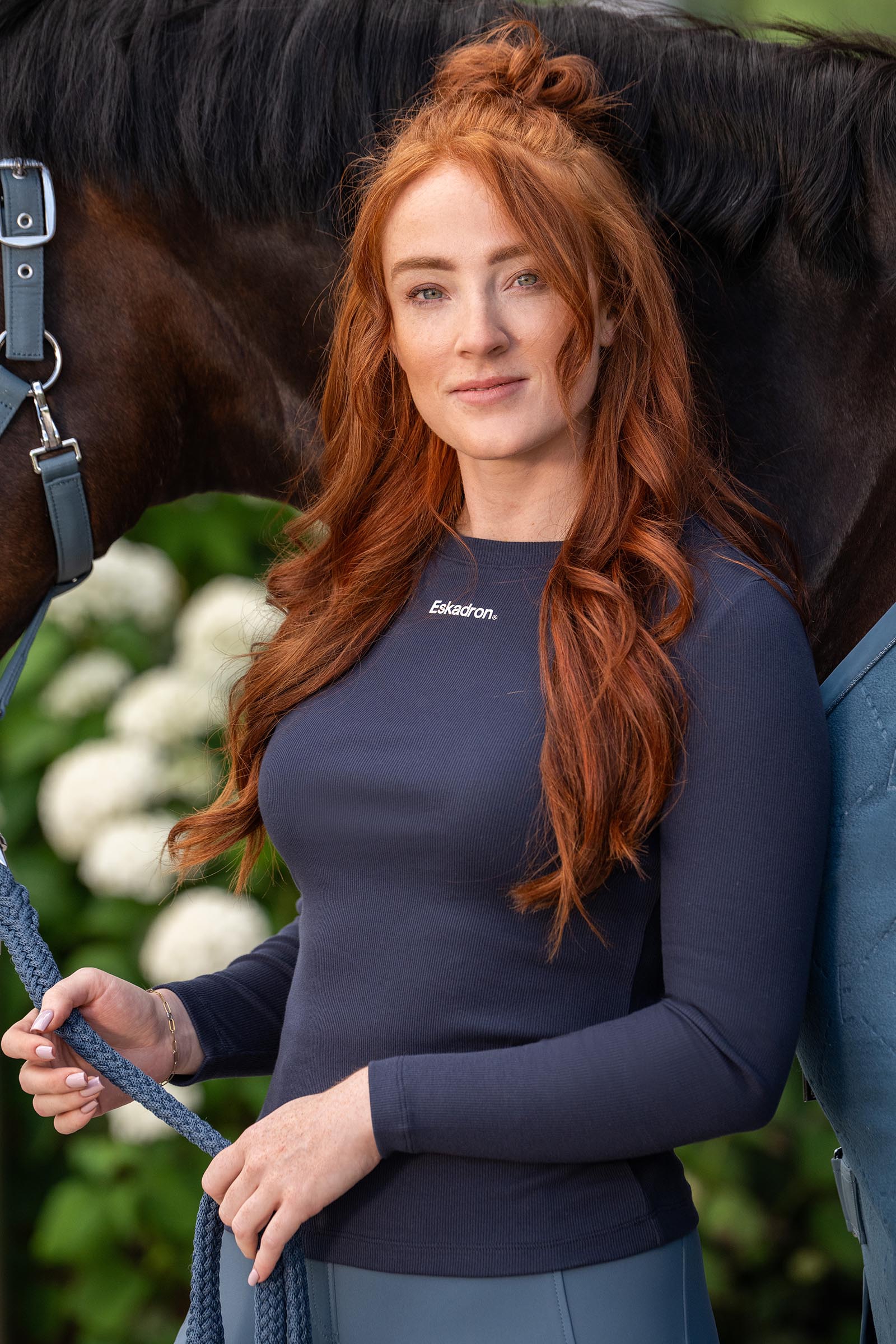 Eskadron Classic Sport SS26 Dam ribbad l&aring;ng&auml;rmad tr&ouml;ja