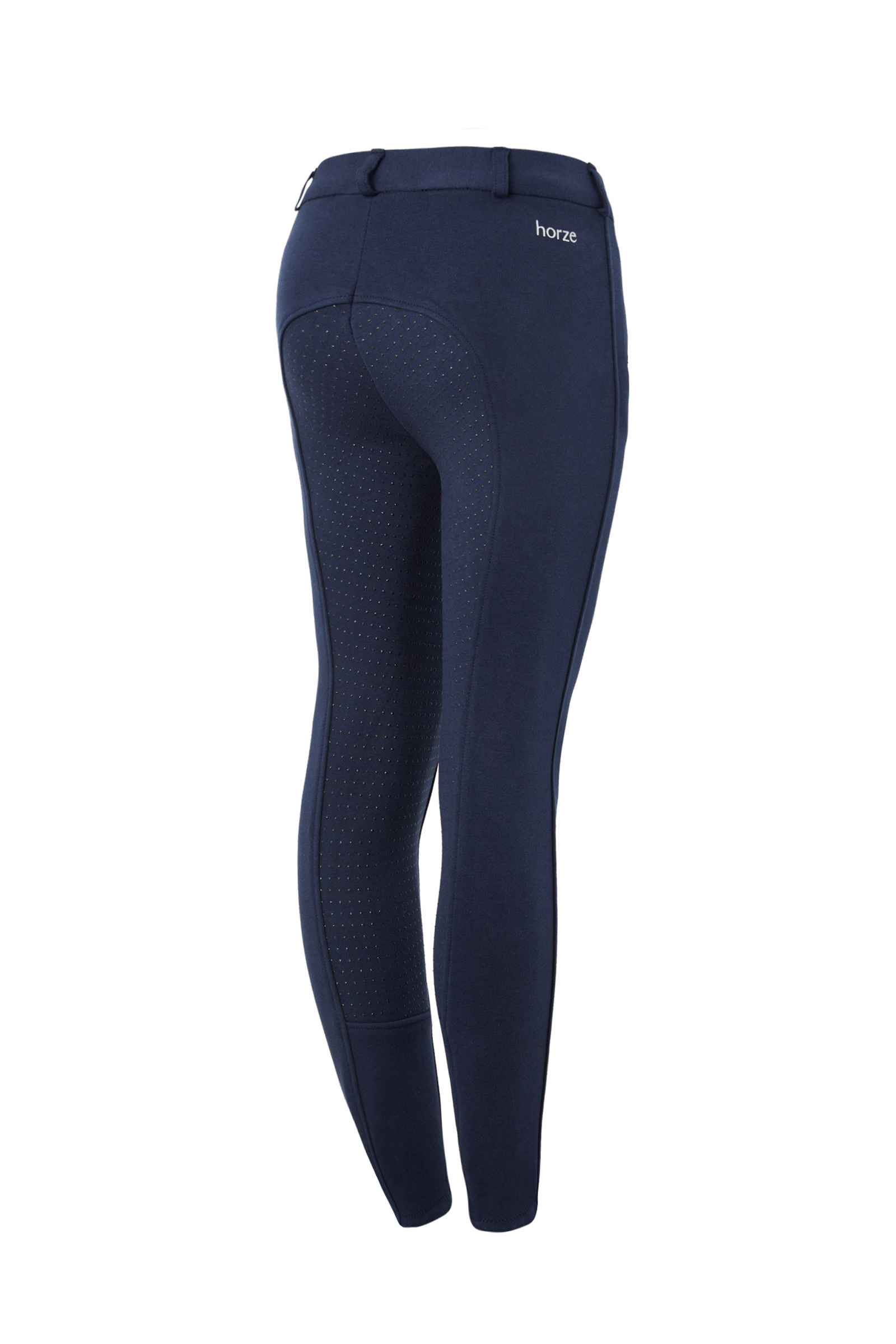 Peacoat Dark Blue Horze Active silikonhelskodda ridbyxor Grip, barn
