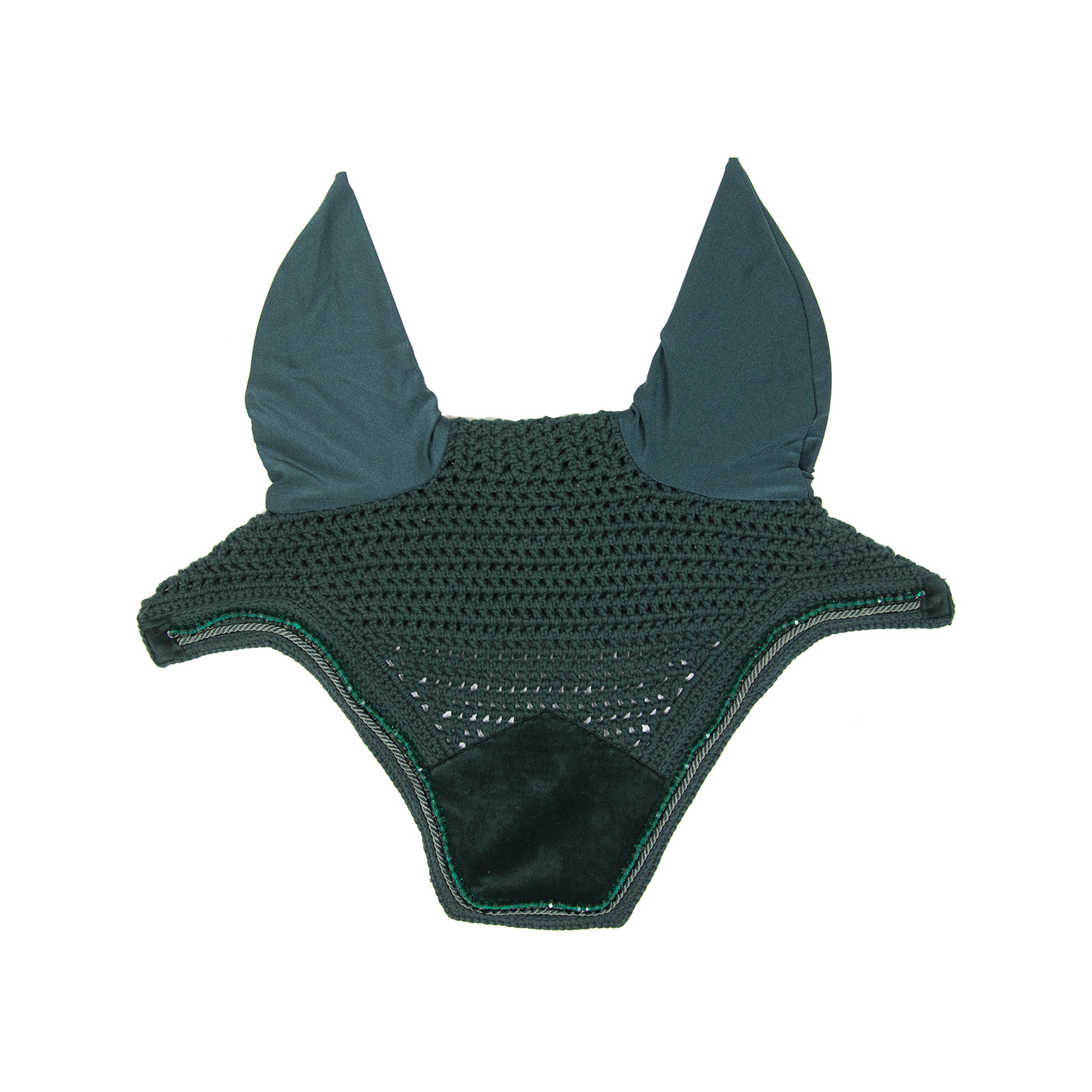 Ponderosa Pine Dark green Kentucky Horsewear Velvet Pearls Fly Hat Wellington