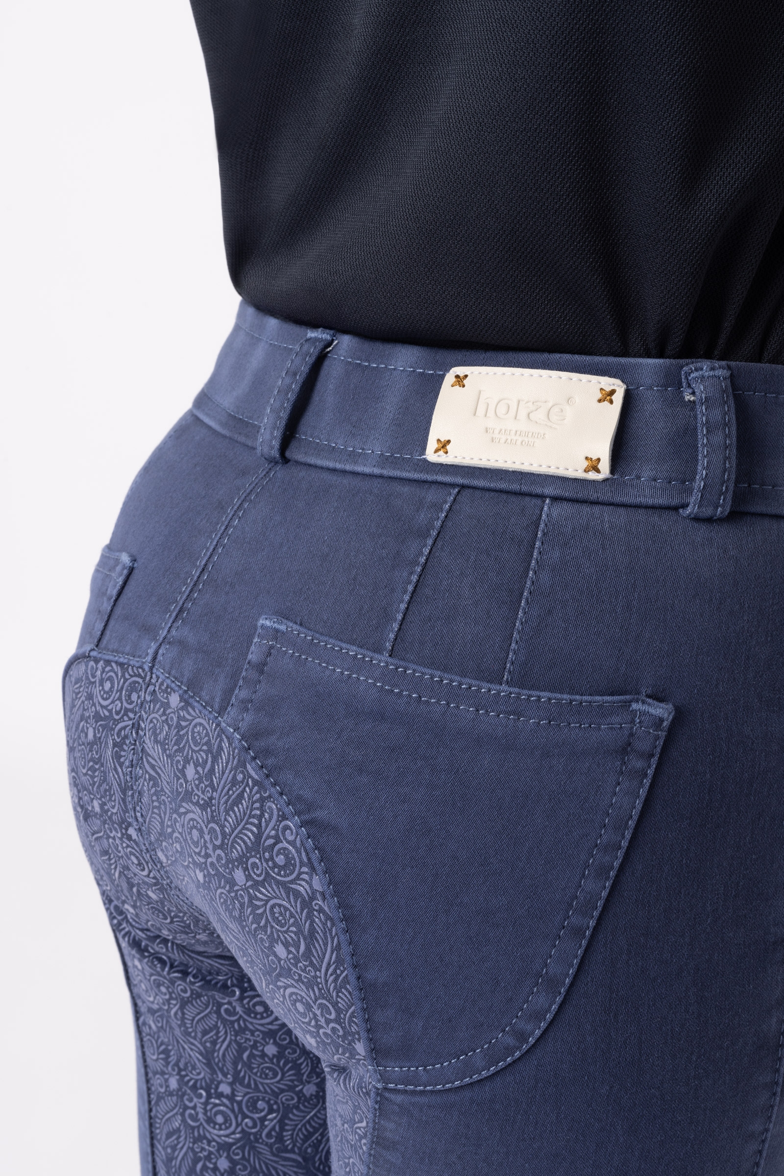 Horze Suki ridbyxor med helskodd, barnstorlek