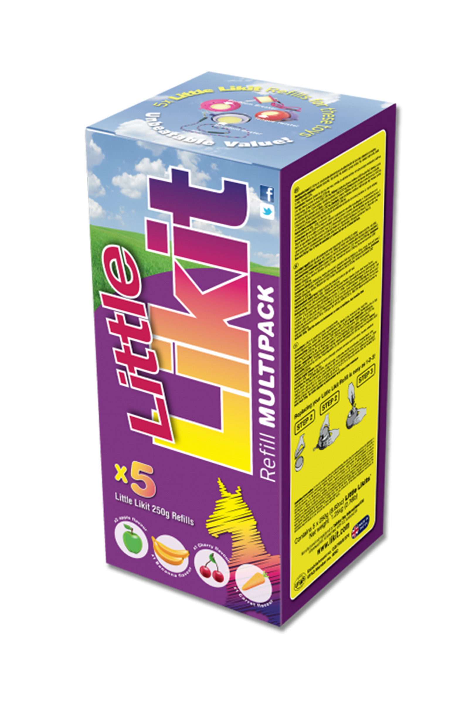 Likit 250 g, multipack, banan, morot, k&ouml;rsb&auml;r, 2 x &auml;pple