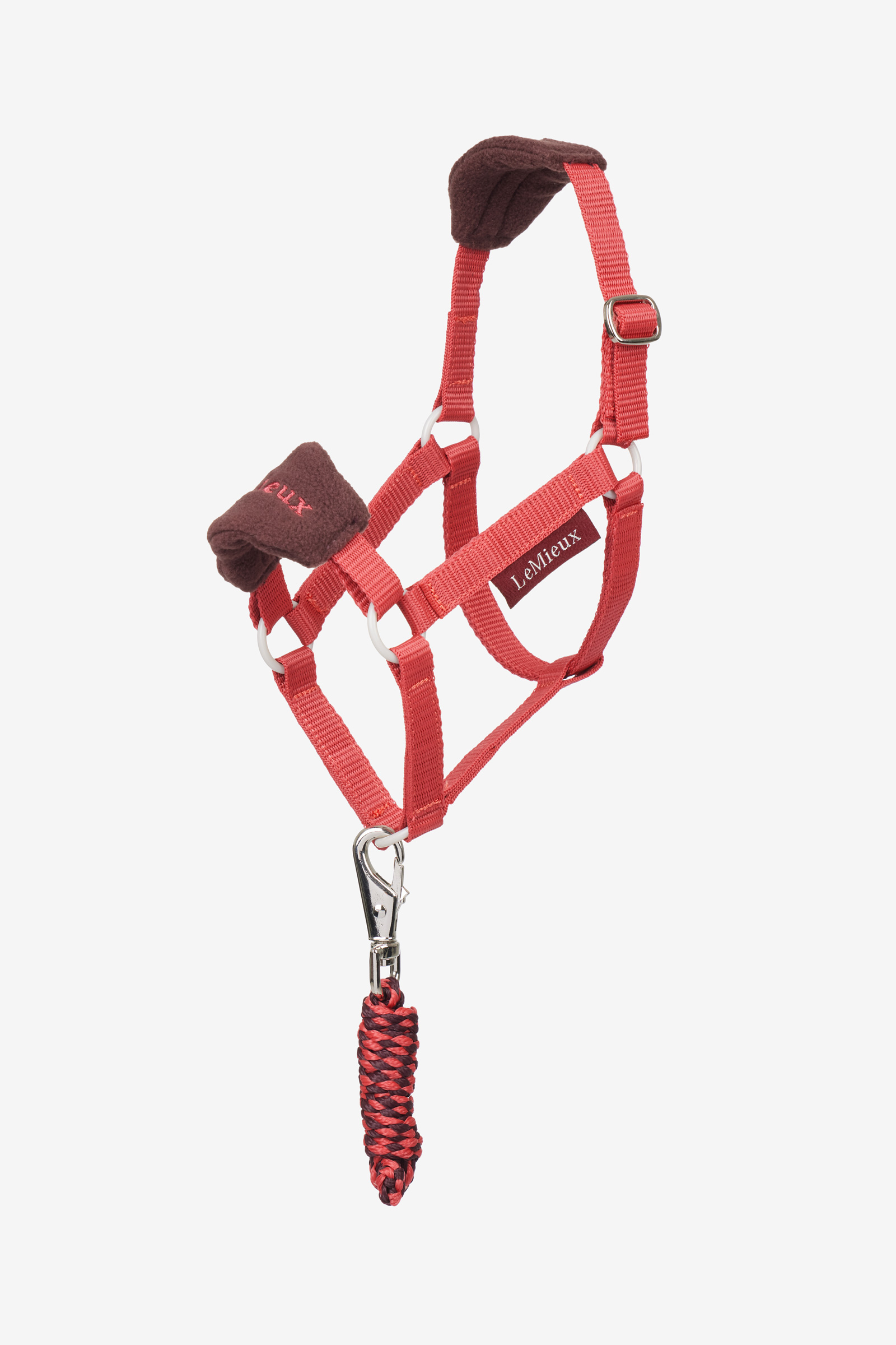 Cranberry LeMieux Vogue grimma & grimskaft set för käpphäst