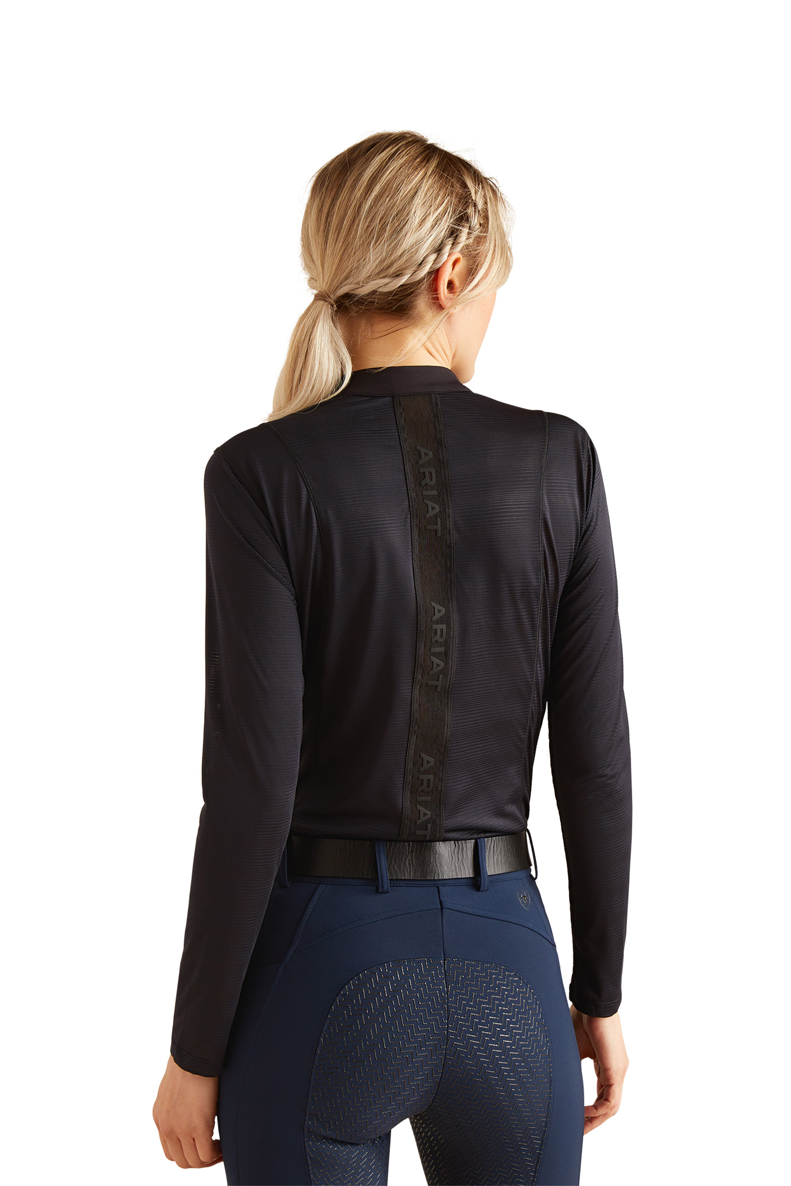 Ariat Breathe långärmad dam-funktionsshirt med 1/4 dragkedja