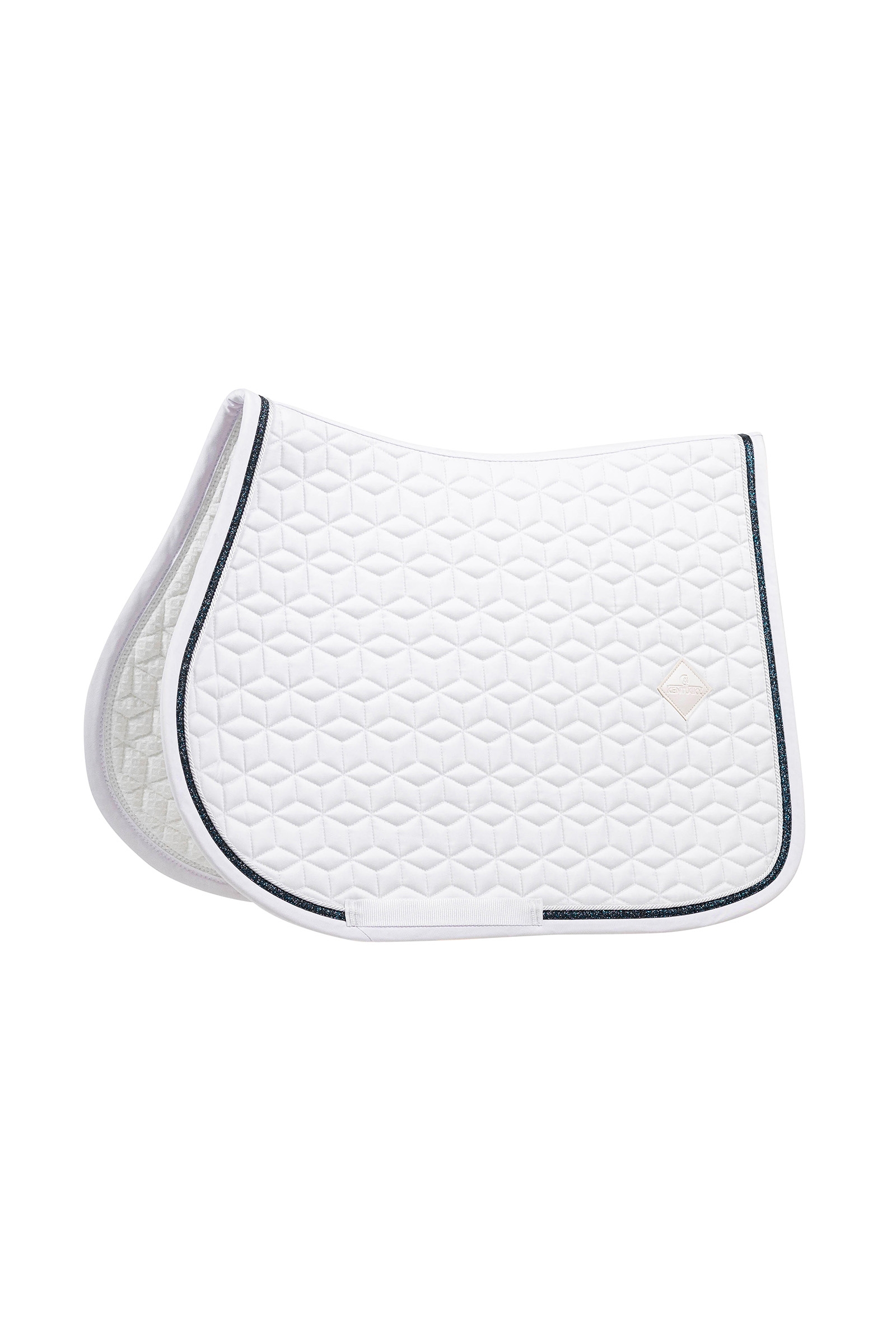white/black Kentucky Horsewear Saddle Pad Glitter Rope Jumping Pad
