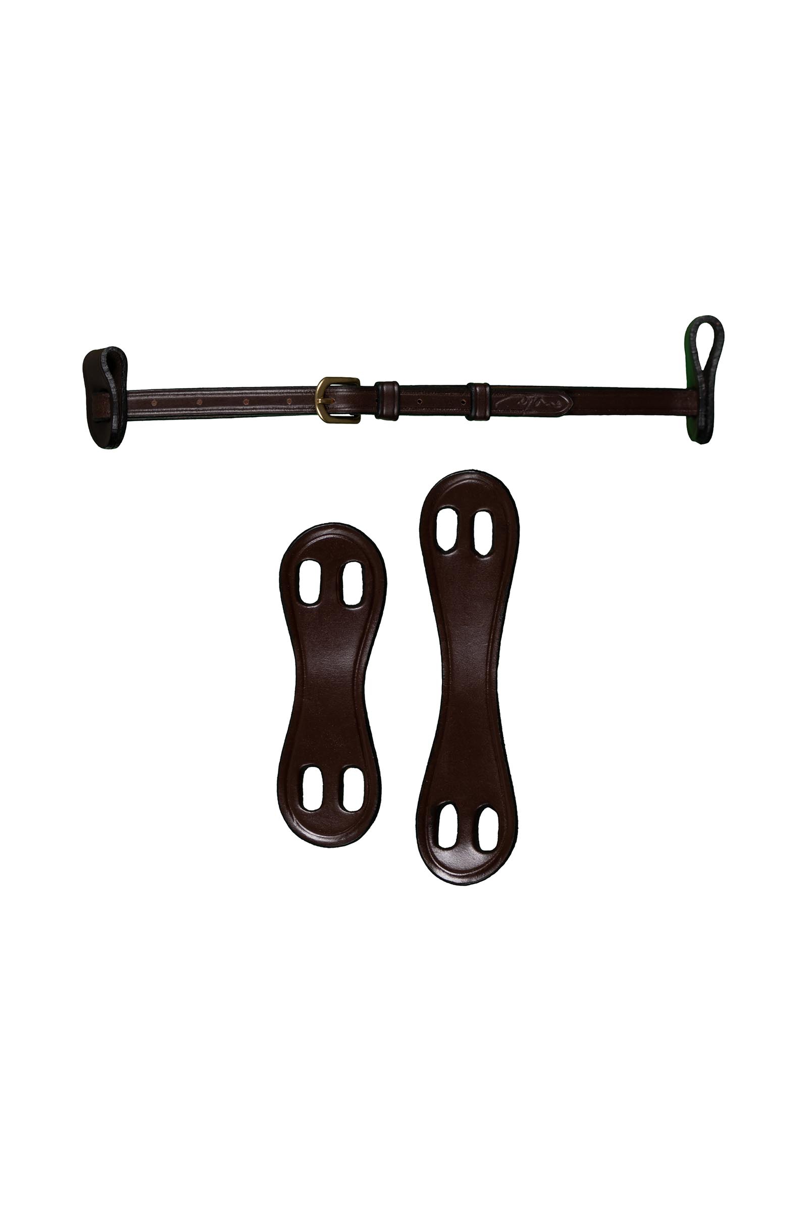 Brown Dy'on D Collection aachenrem (13 mm) med 2 &ouml;glor