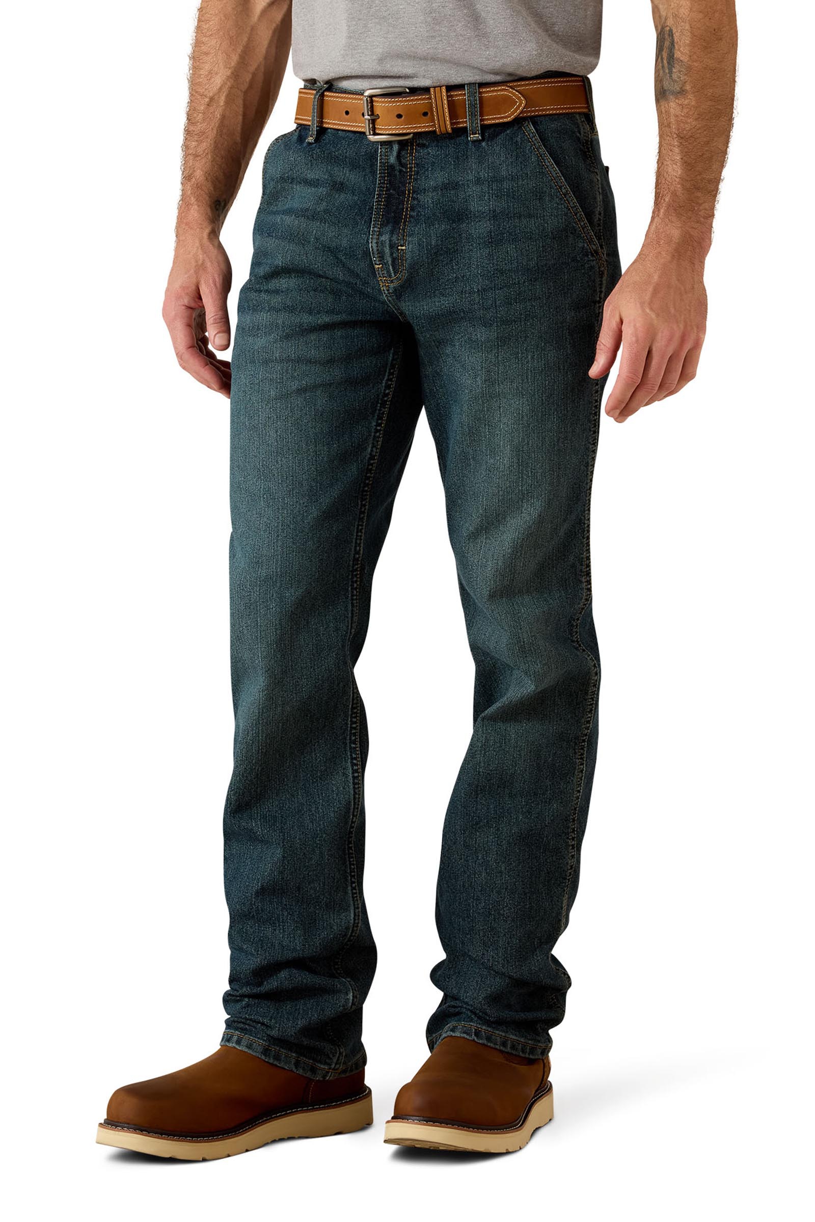 Ariat Rebar M7 Slim DuraStretch Workhorse Workhorse arbetsjeans f&ouml;r herr med raka ben