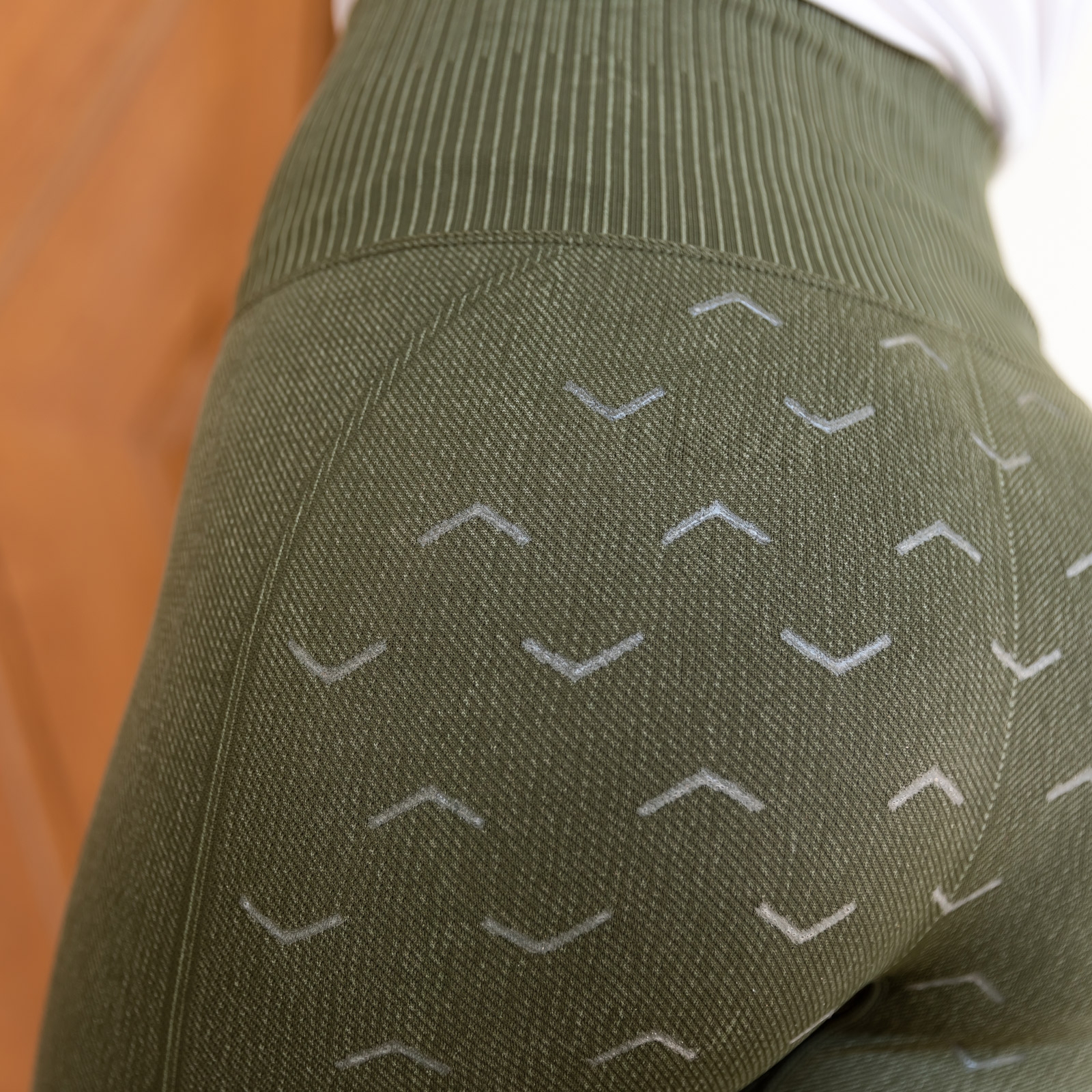 Horze Vanessa s&ouml;ml&ouml;sa ridleggings med denim-look och helskodd i silikon