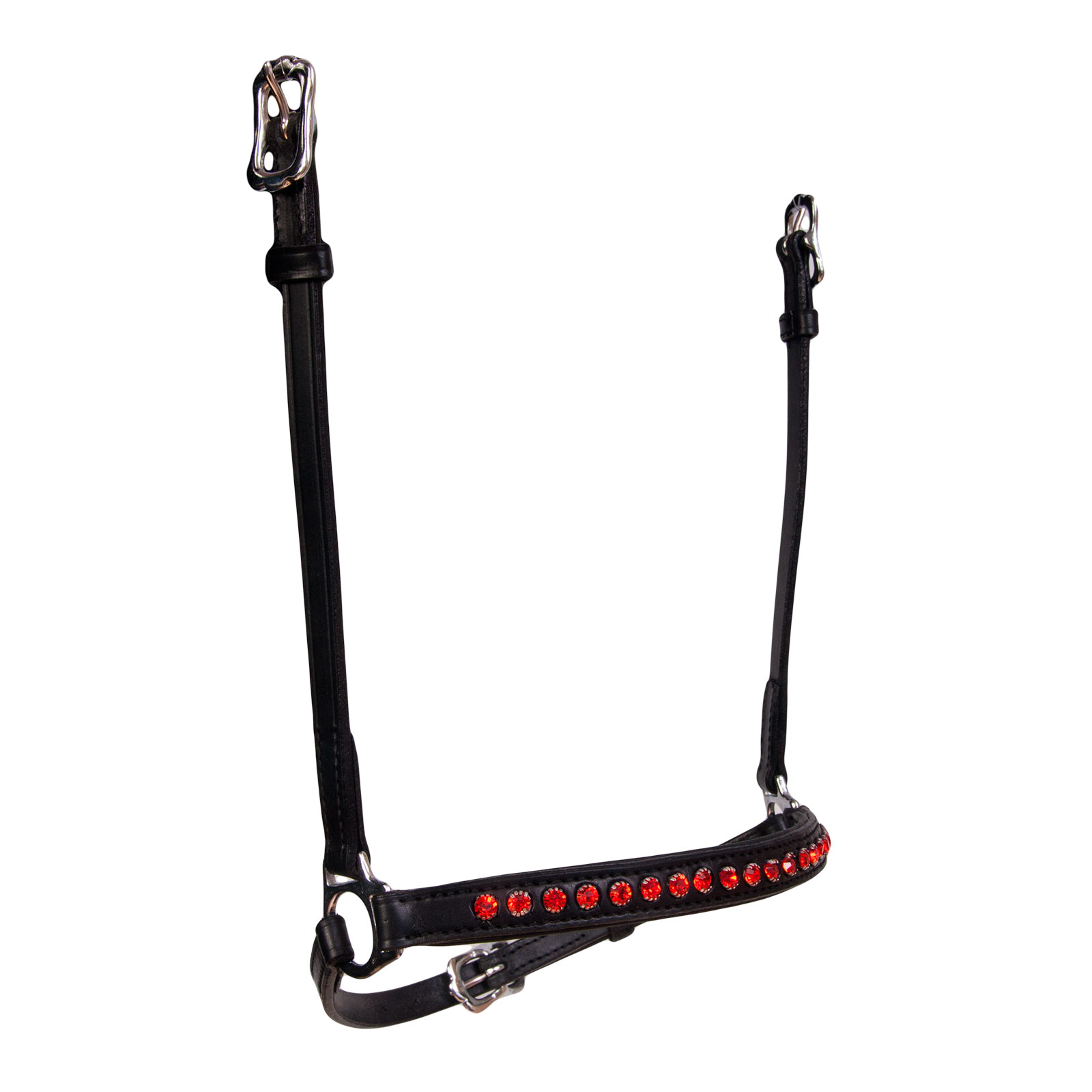 Black/Red Karlslund remontnosgrimma, 1 rad kristaller