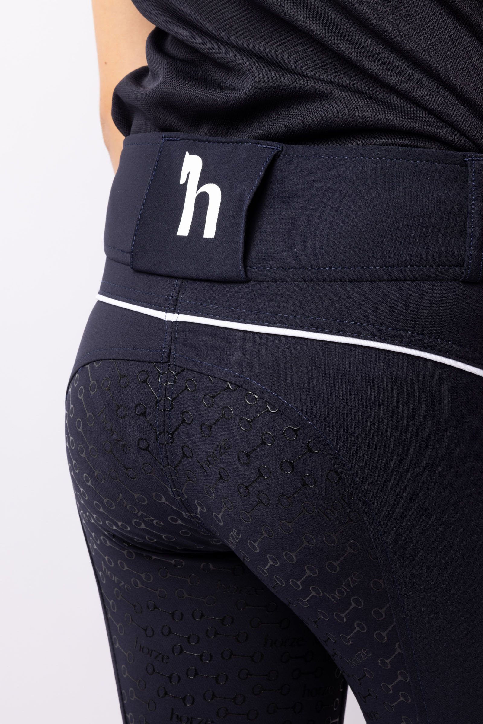 Horze Aubrey ridbyxa för barn med hög midja och helskoning med silikon