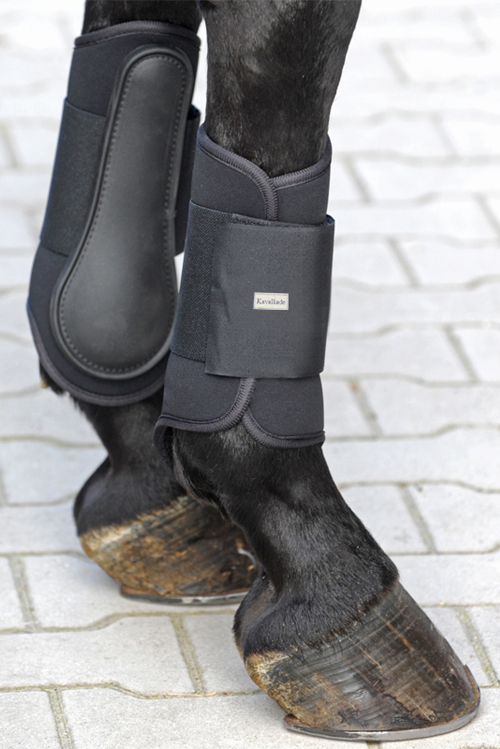 Black Kavalkade mjuka neoprenboots, bakben