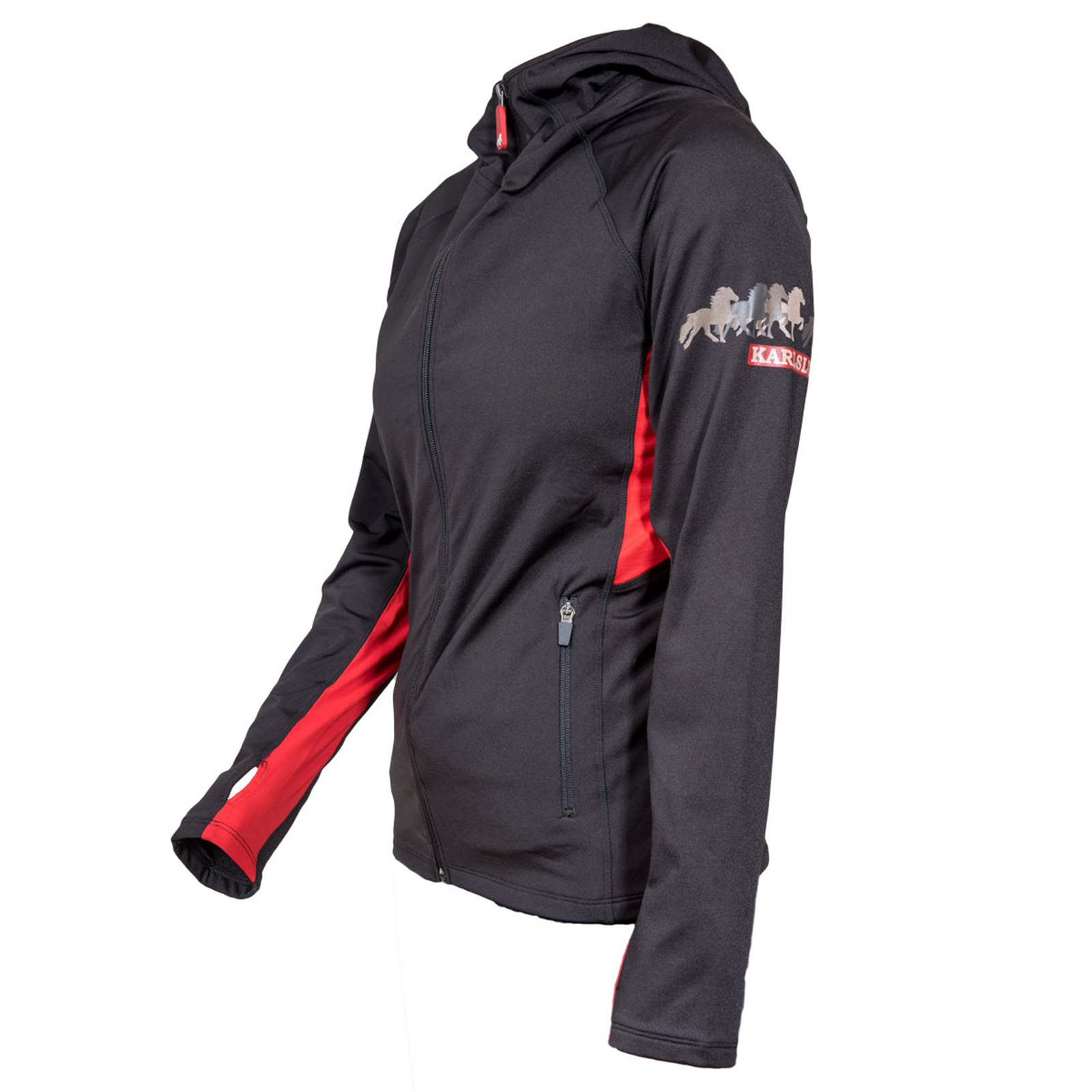 Karlslund Kylja hoodie med dragkedja