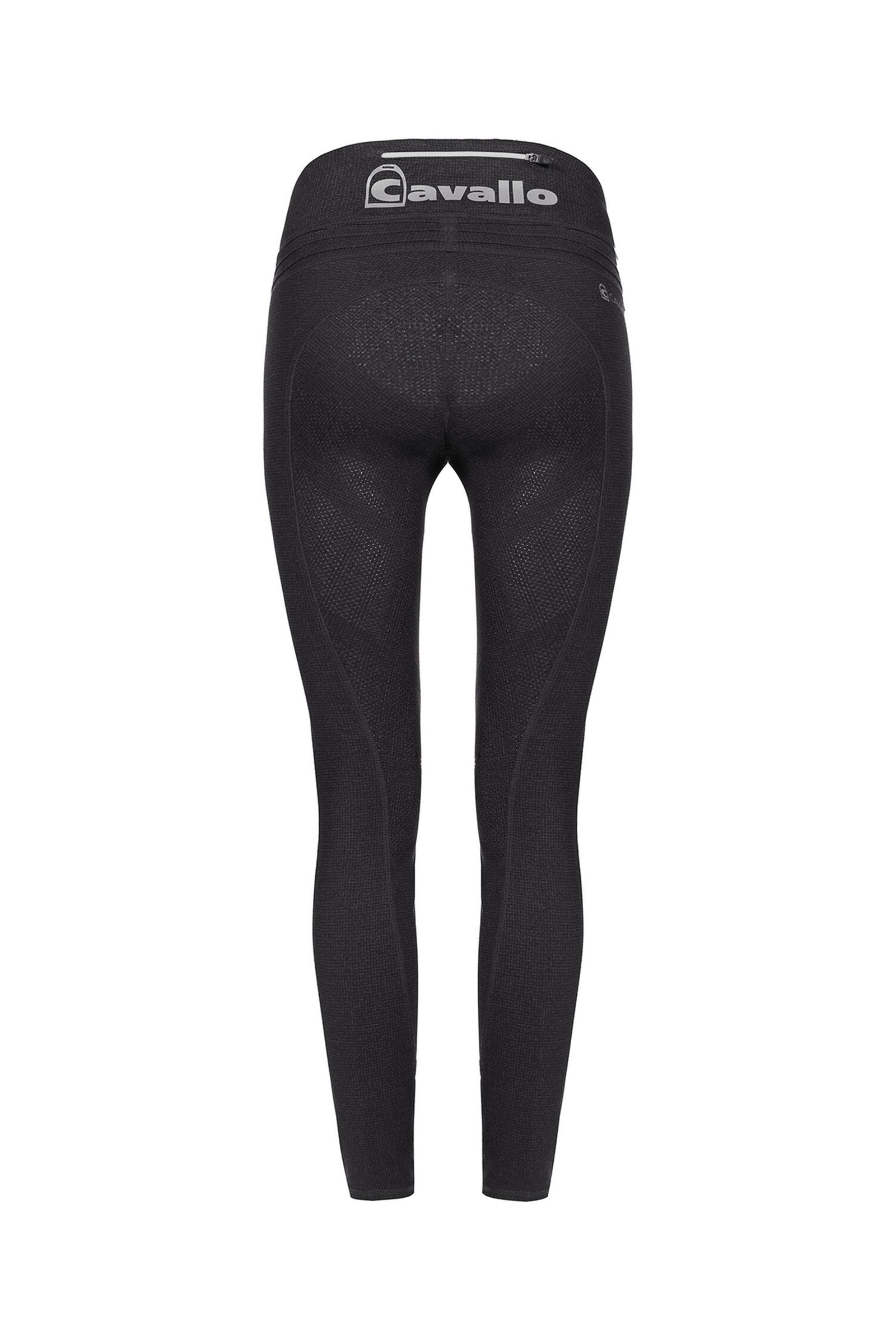 Black Cavallo Lin Grip Vinter Ridtights med helskodd f&ouml;r damer