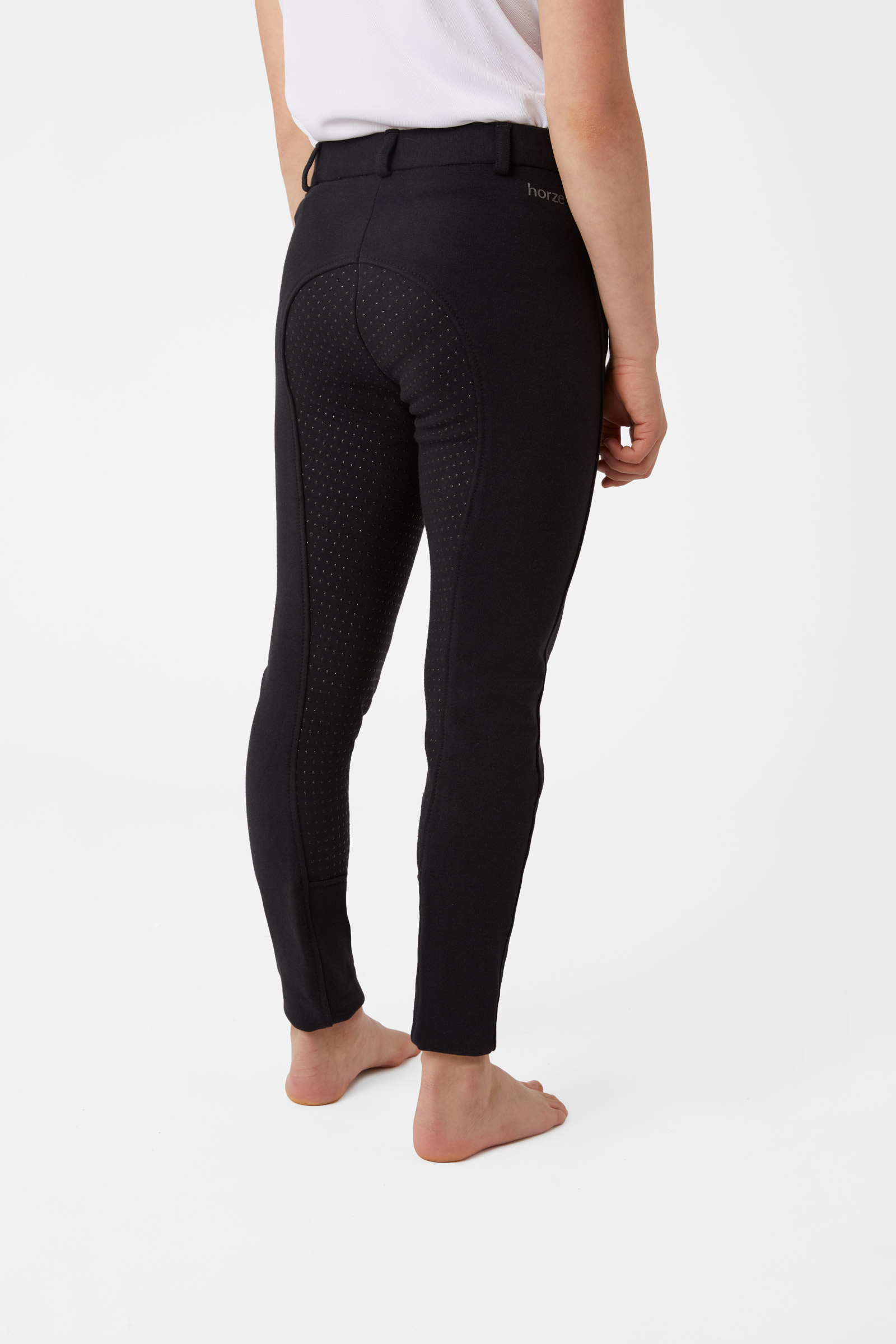 Horze Active silikonhelskodda ridbyxor Grip, barn