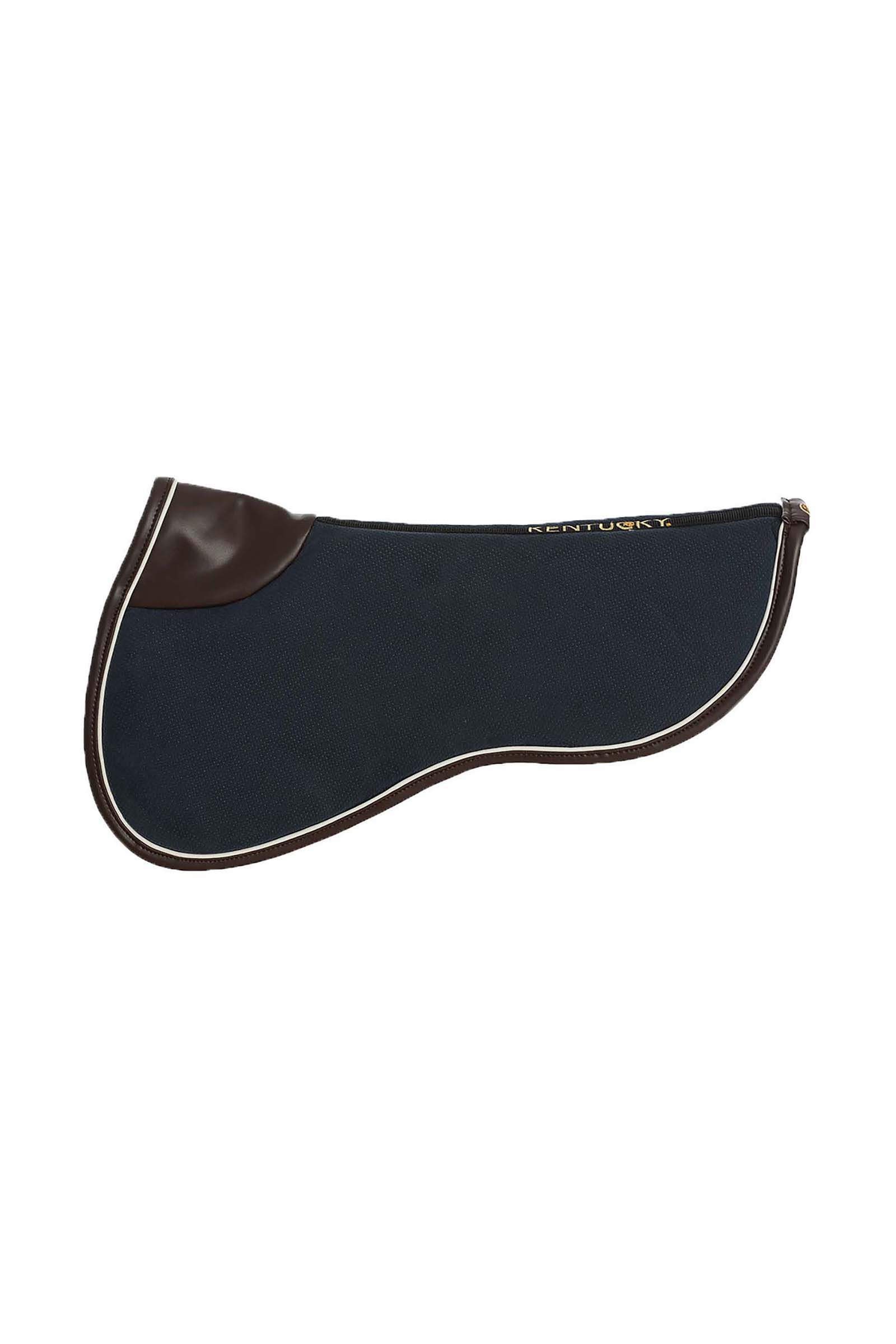 Dark Blue/White/Brown Kentucky Horsewear Sadelpad Absorb