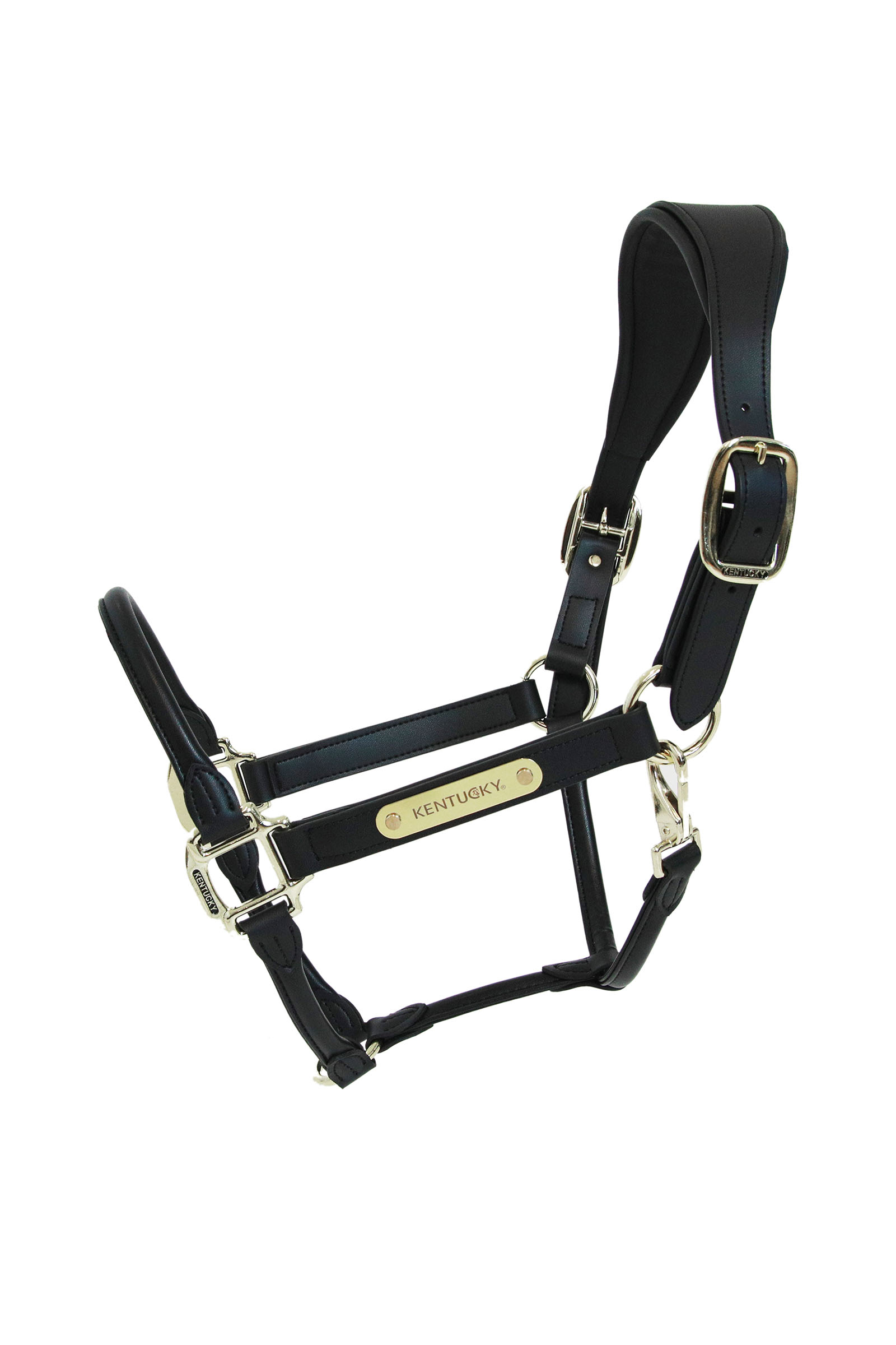 black Kentucky Horsewear anatomisk l&auml;dergrimma
