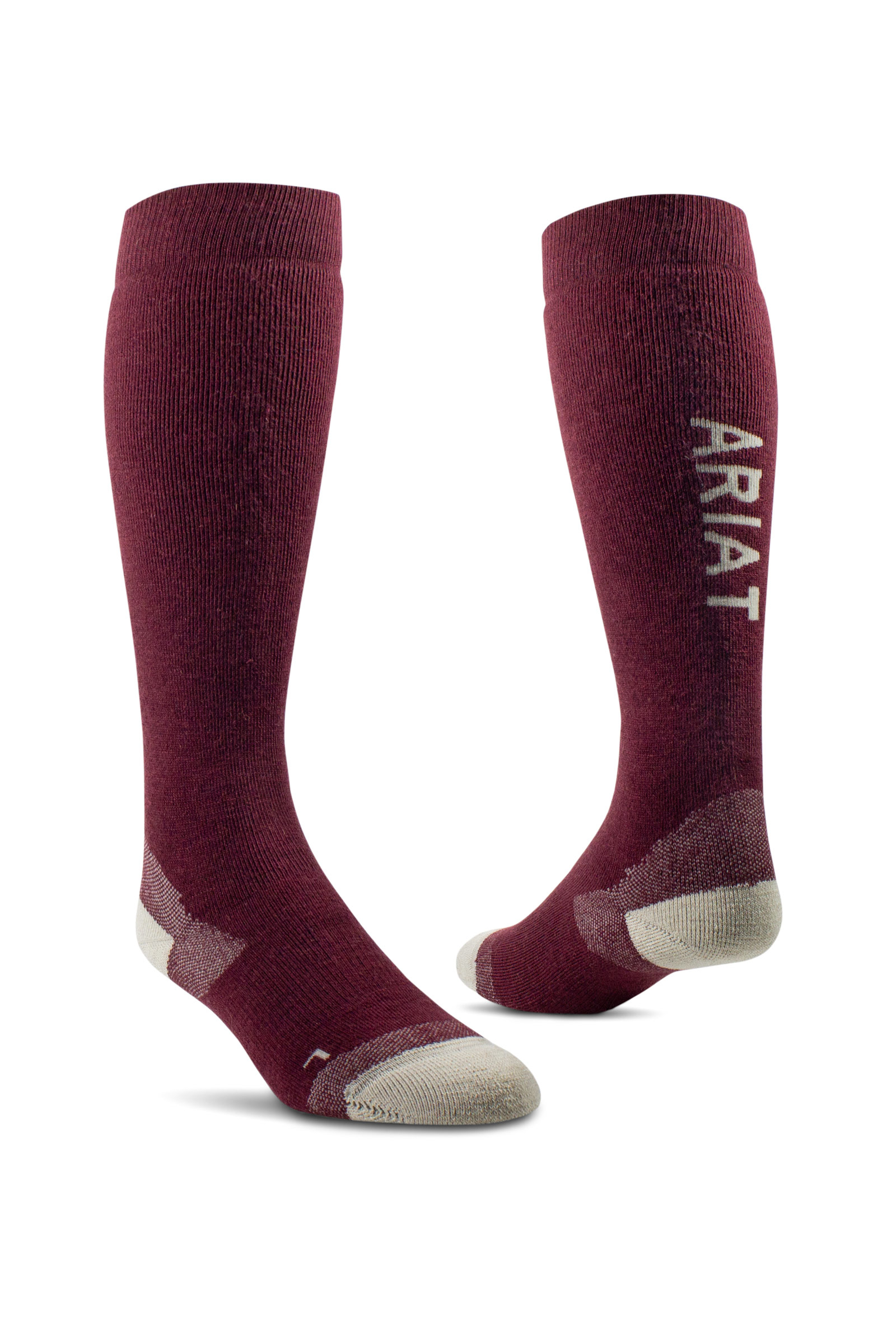Tawny Port Ariat Country Performance Merino Strumpor