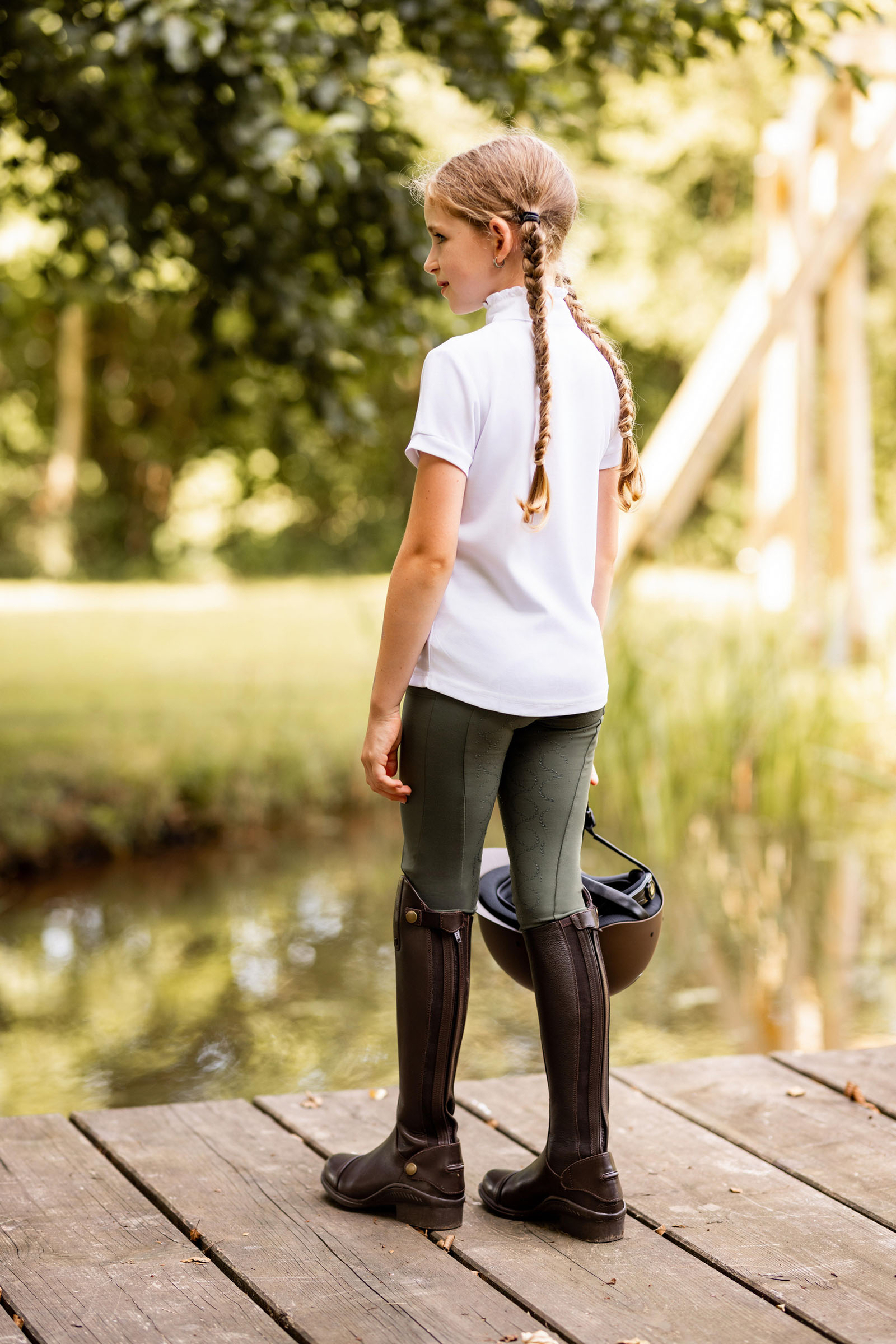 Horze Gillian Helskodda Ridtights med Kompression för barn