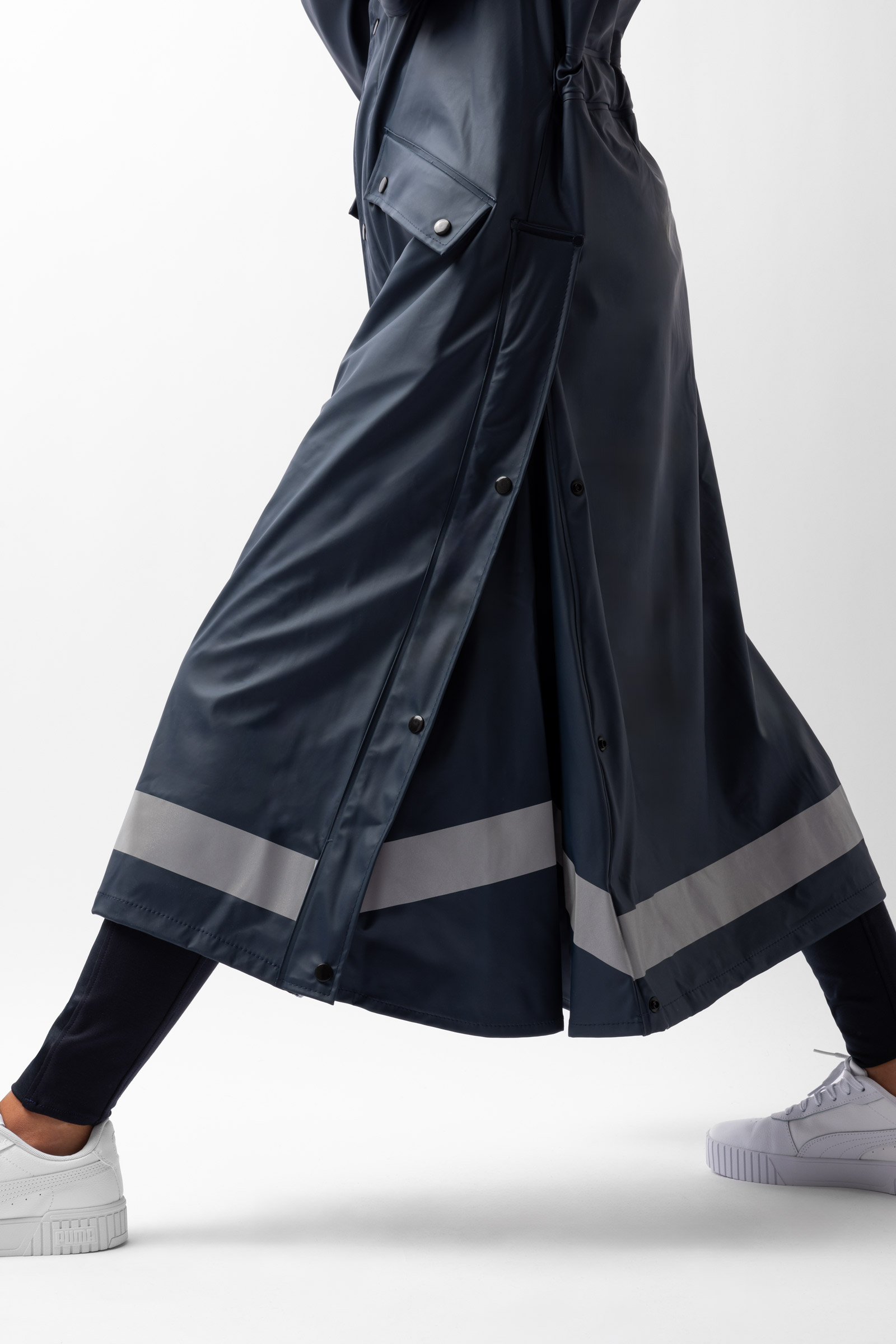 Horze Hazel l&aring;ng damregnjacka med slitsar