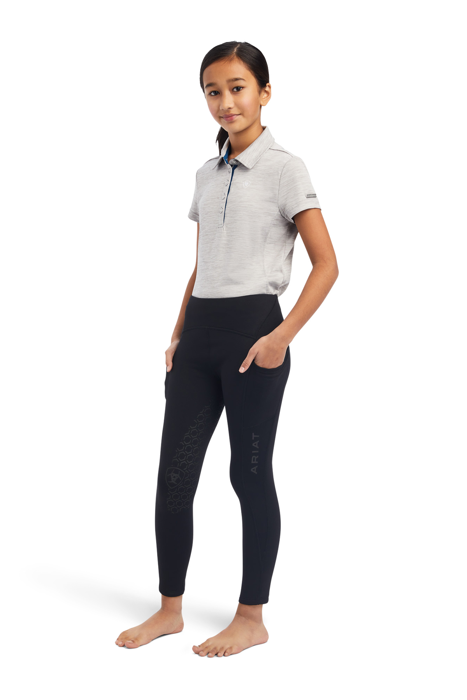 Ariat Venture Thermal Termiska ridleggings f&ouml;r barn med halv grip