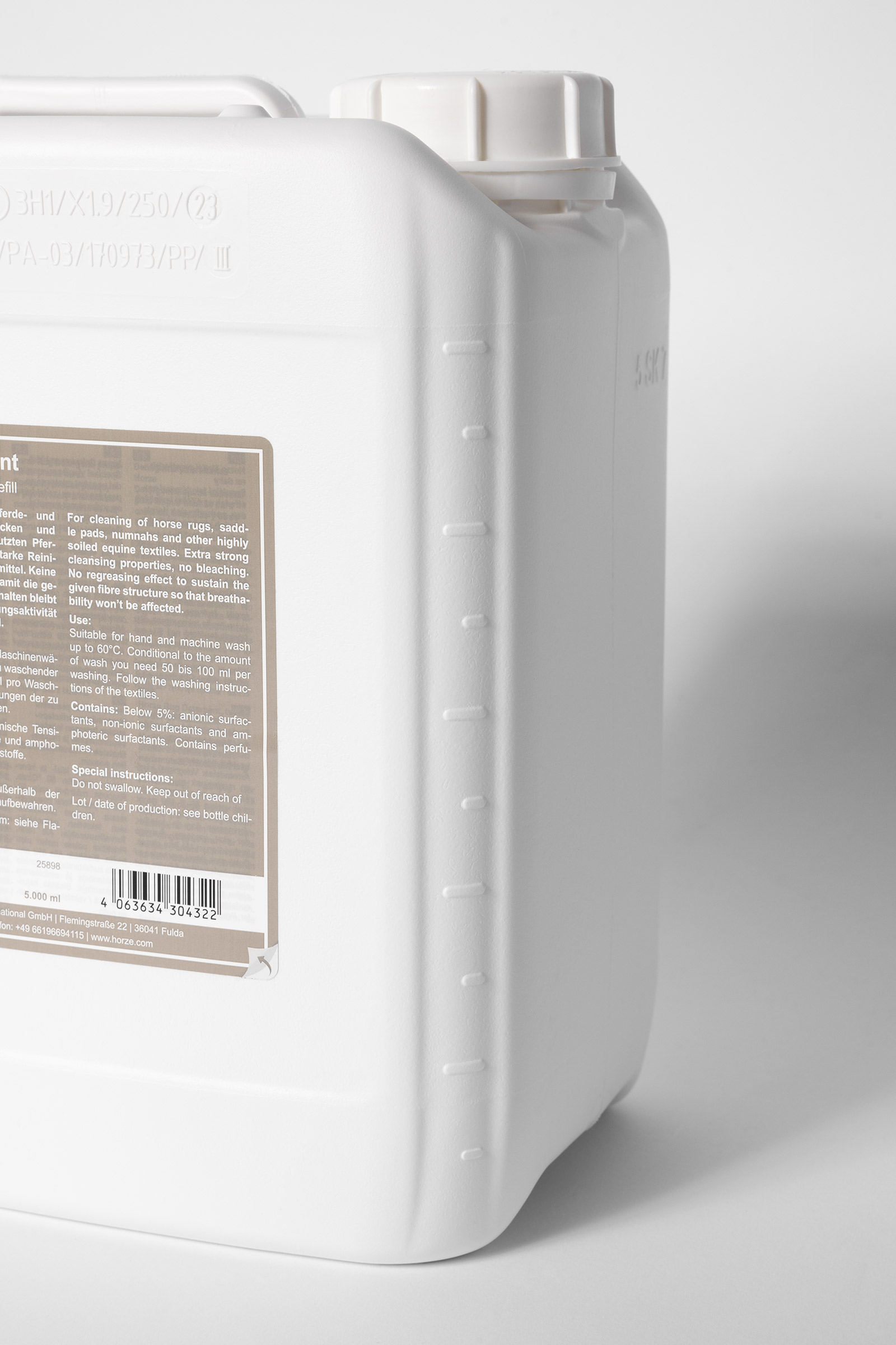 Horze Rug Detergent, tv&auml;ttmedel f&ouml;r h&auml;stt&auml;cken 5l