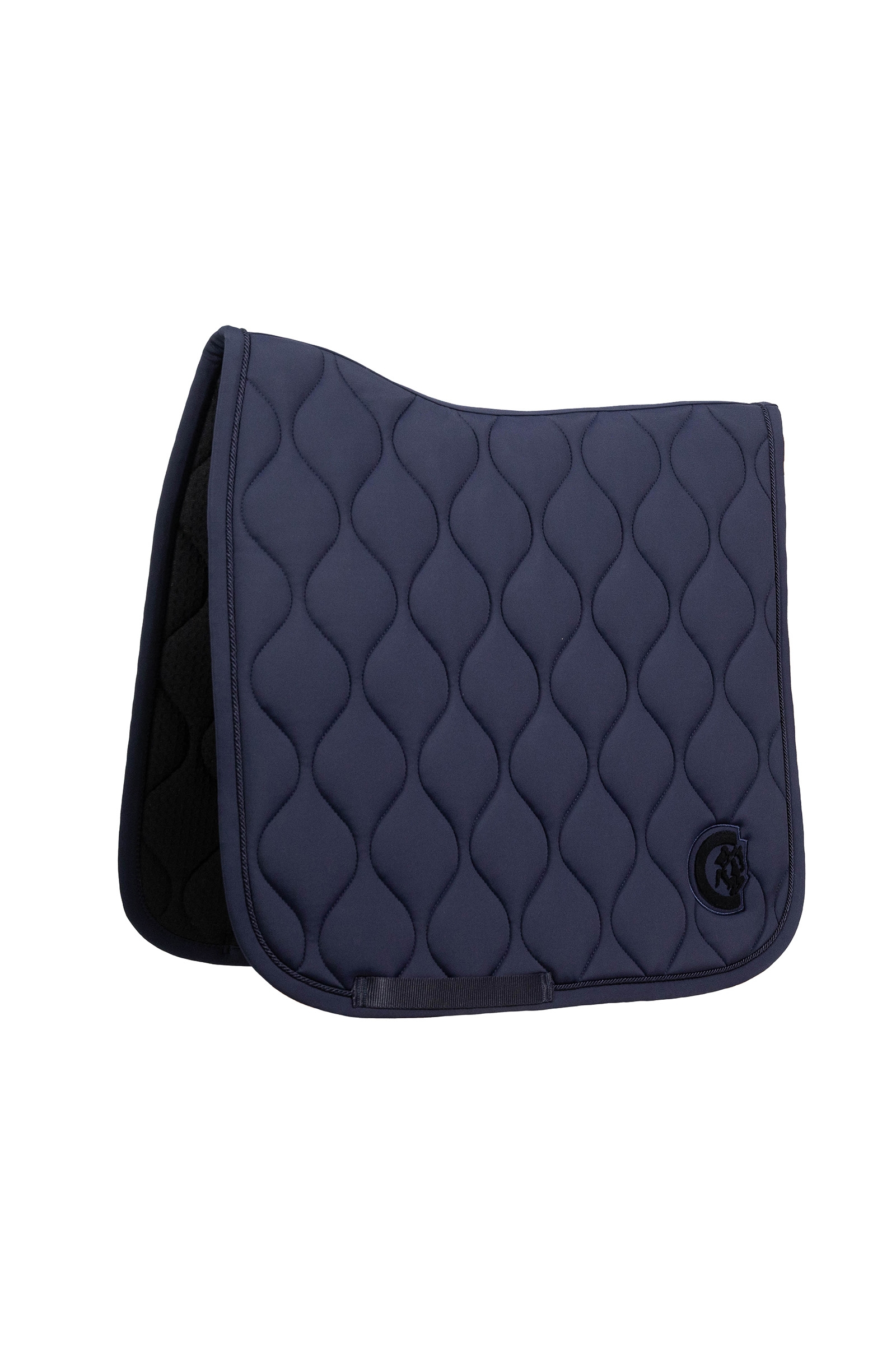 navy Kentucky Horsewear sadelpad Wave 3D Logo Dressyr