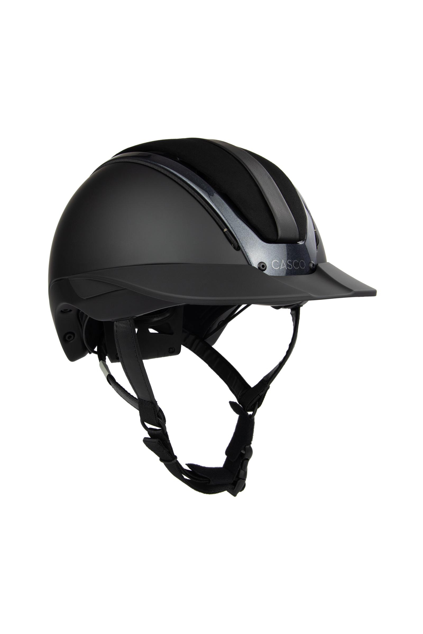 Black Velour Casco Duell ONE ridhj&auml;lm