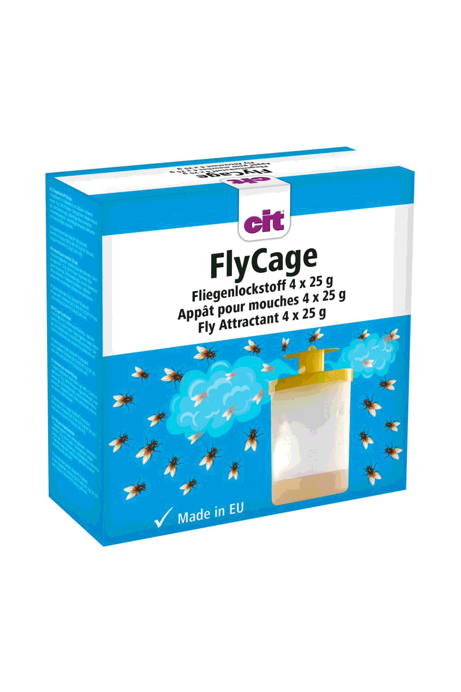 Kerbl Cit flugattraktant FlyCage, 4 x 25 g