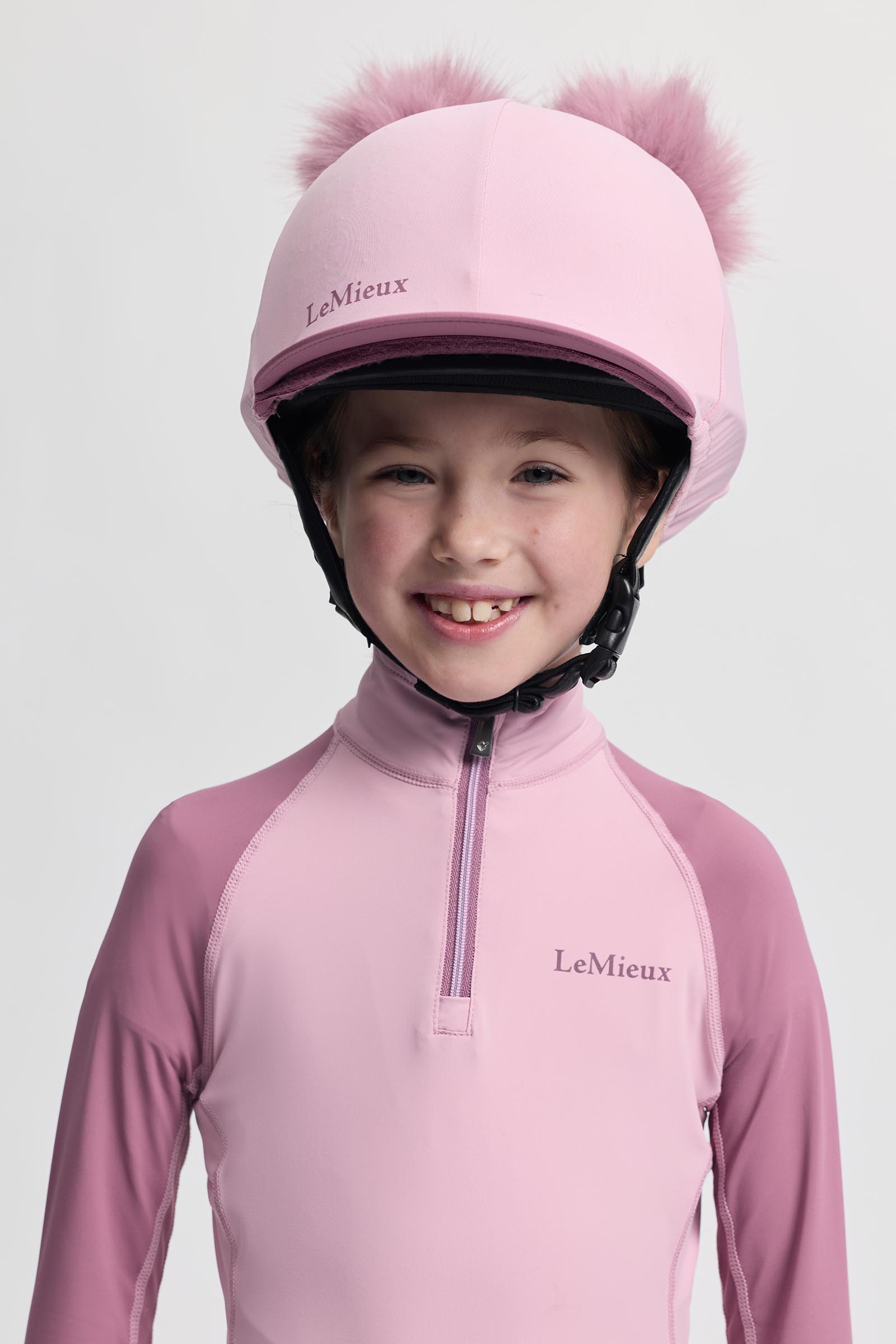 Fondant LeMieux Mini dubbel pom hj&auml;lm&ouml;verdrag