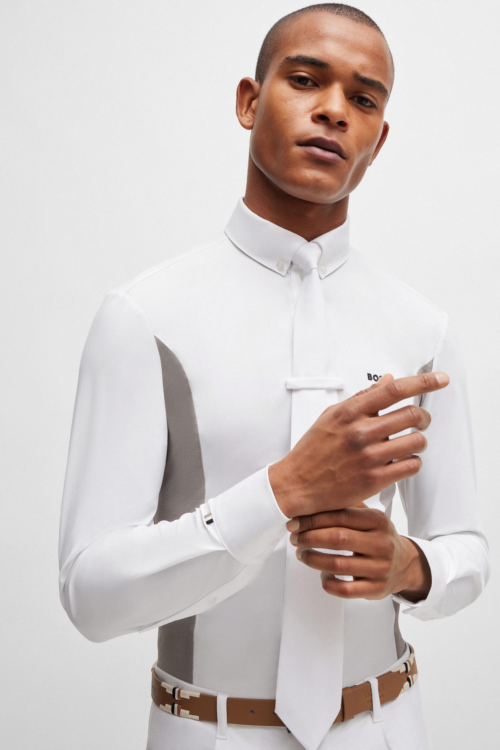 Boss Norman showskjorta med sidopanel