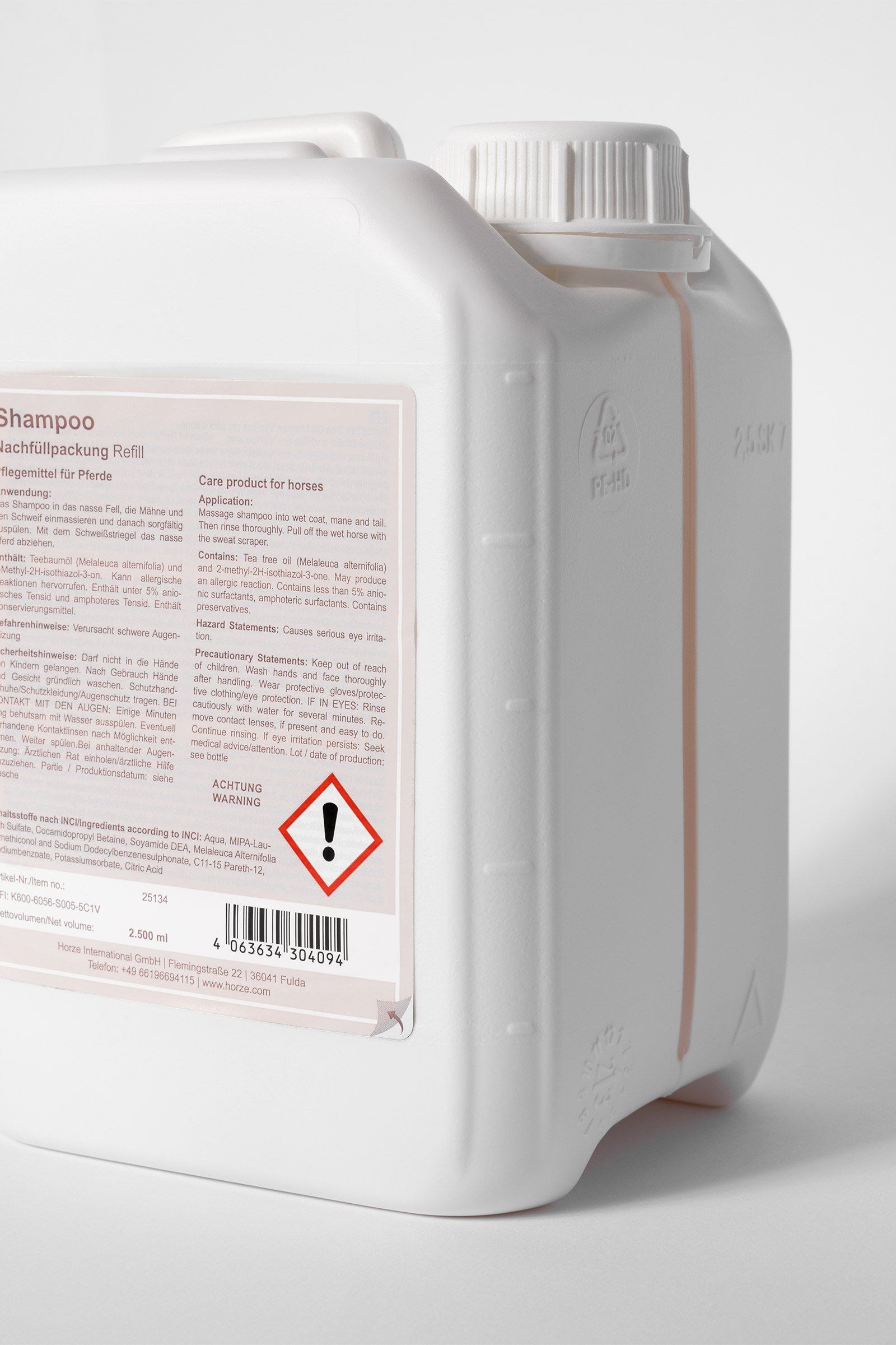 Horze Tea Tree Oil Shampo Refill, 2.5l