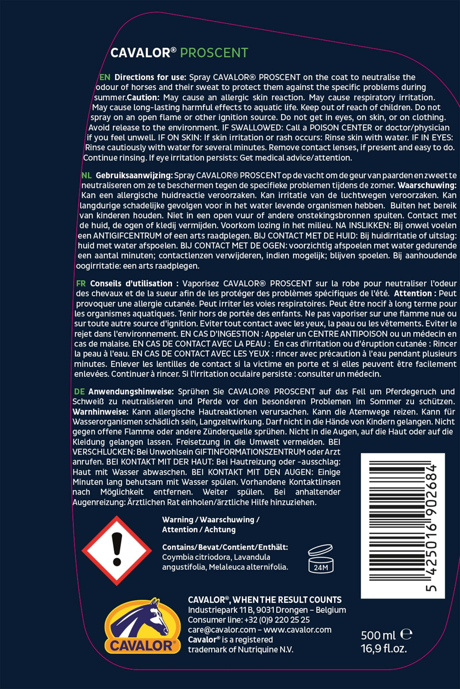 Cavalor ProScent Liquid, P&auml;ls Spray, 250ml