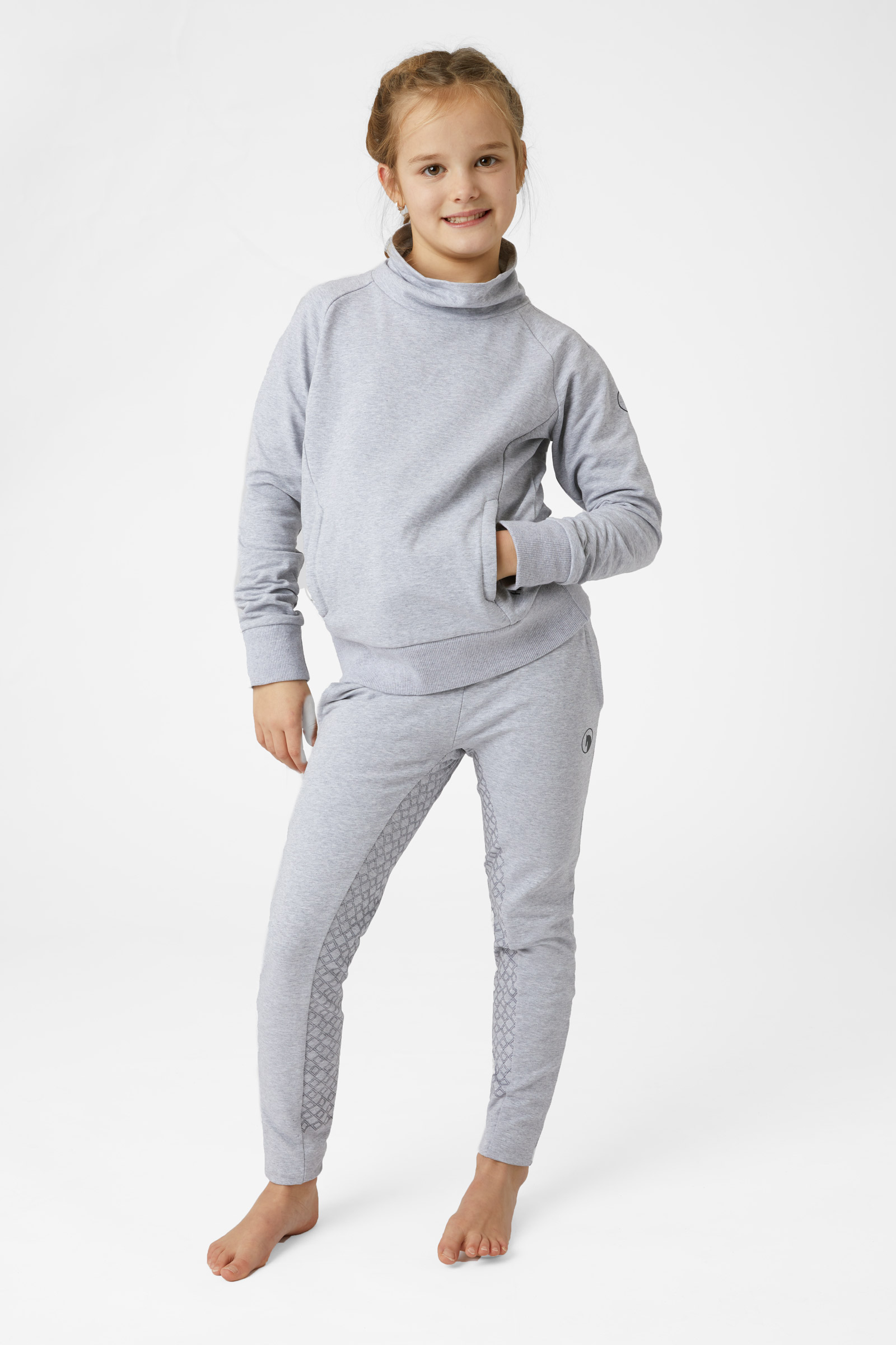 Horze Emmie sweatshirt tr&ouml;ja i ekologisk bomull f&ouml;r barn