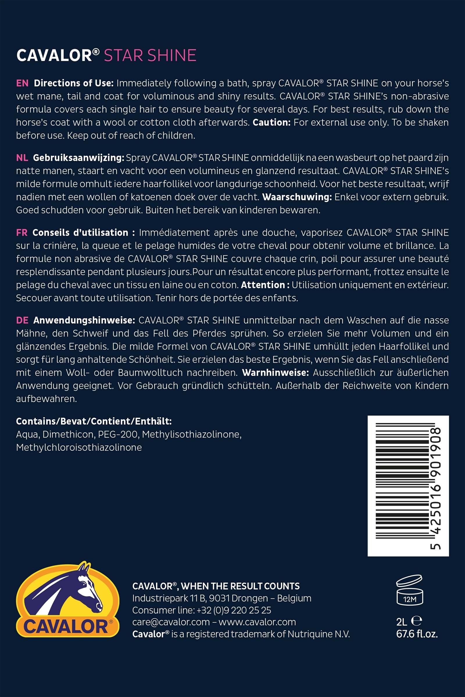 Cavalor Star Shine, 2L