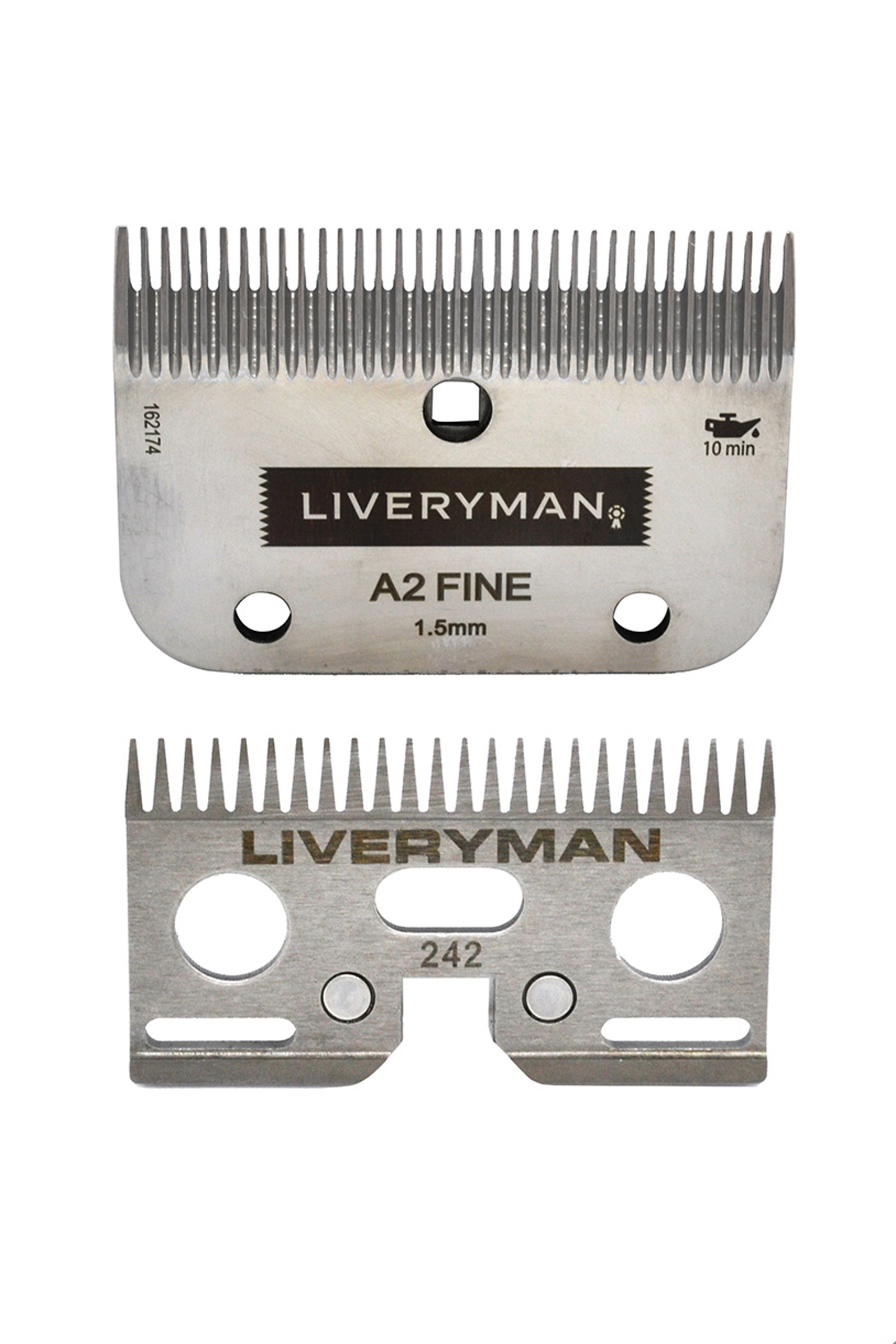 Liveryman A2 Knivset Sk&auml;rare & Kam Fin, 1,5 mm