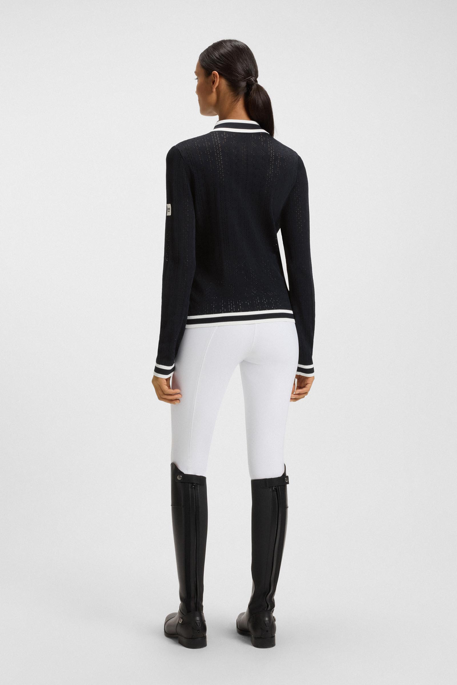 Boss Pam dam stickad polo Ajor