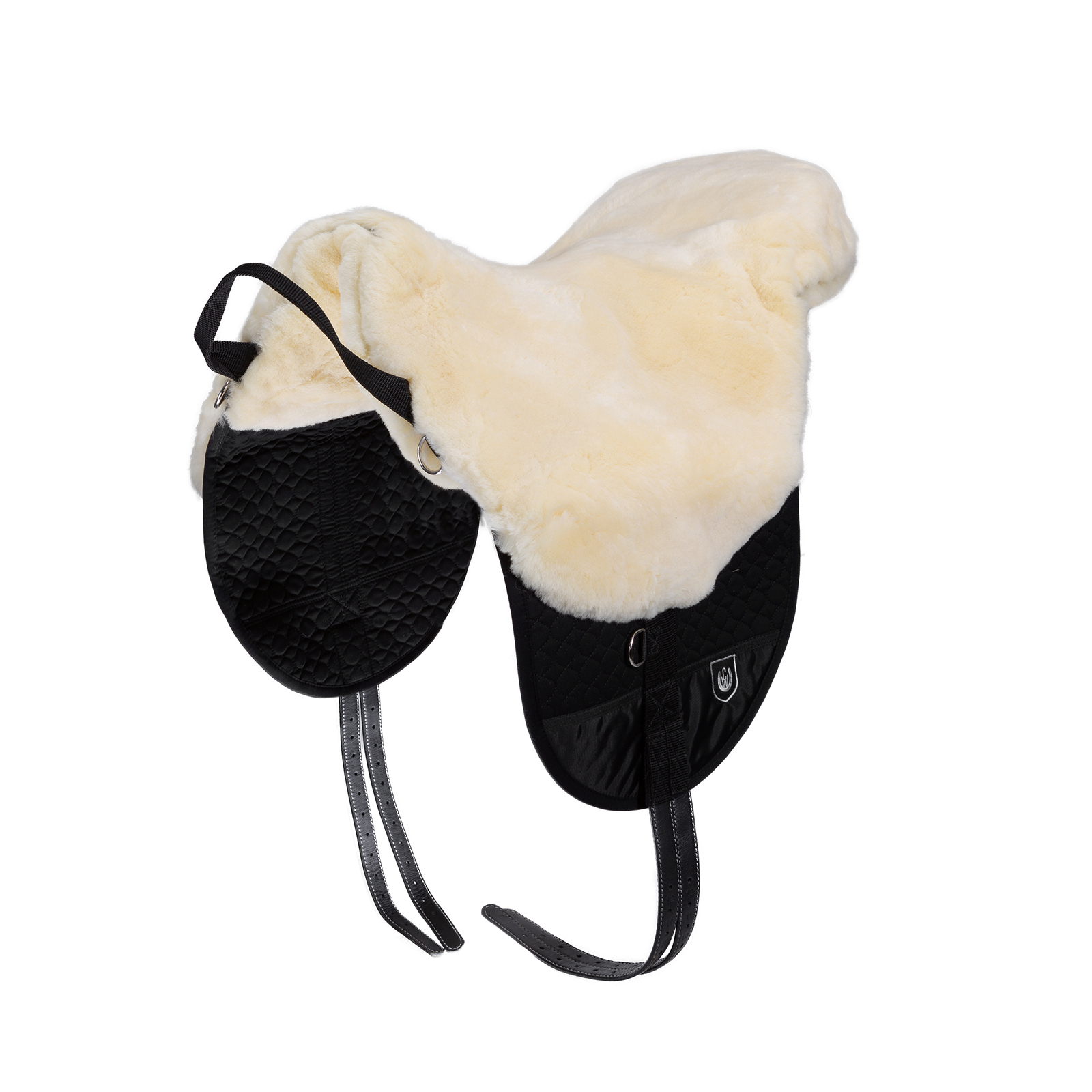 Off-White/Black Christ Basic Plus barbackasadel, fårskinn