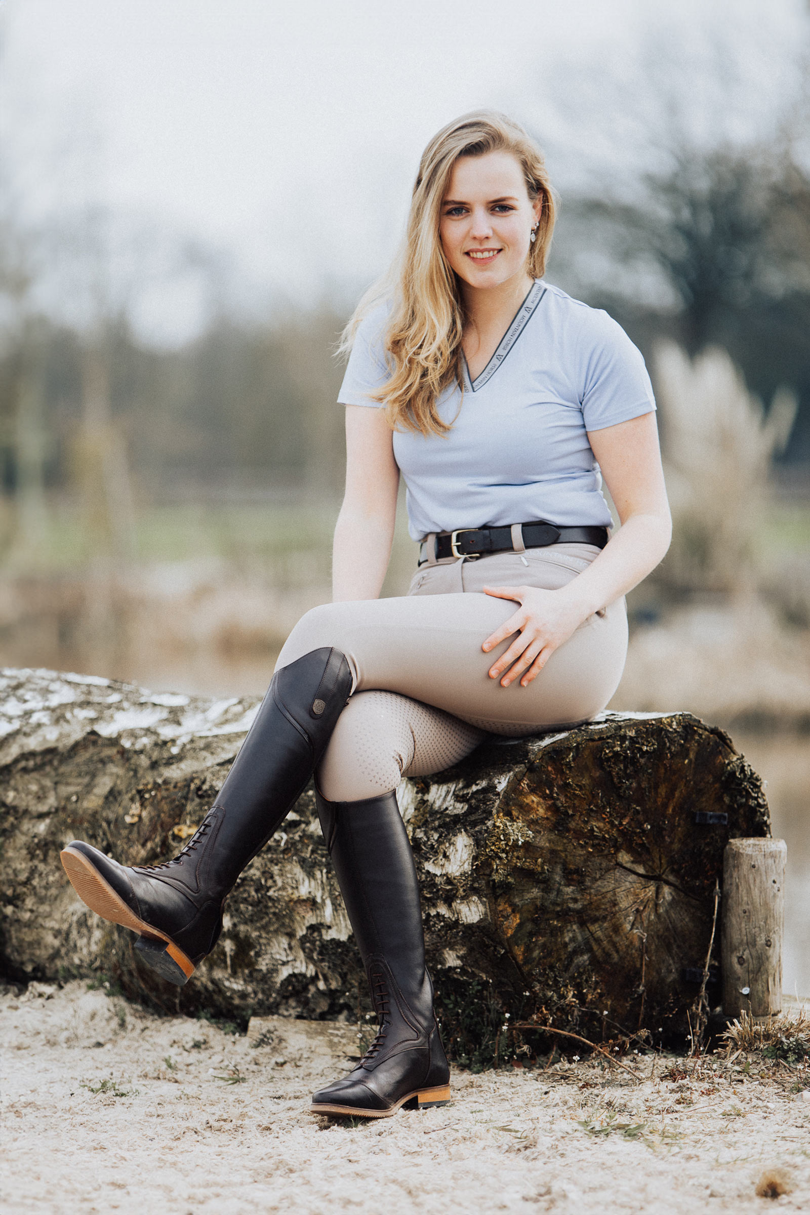 Mountain Horse Diana damridbyxor med kn&auml;skoning