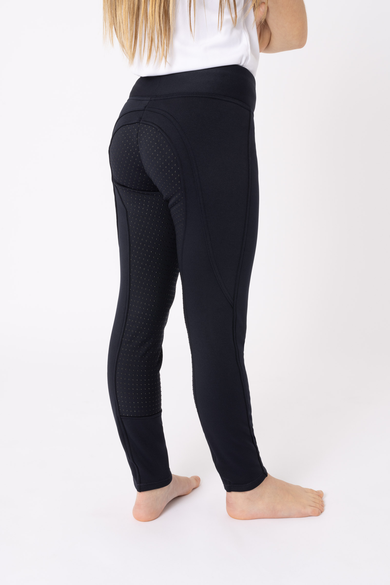 Horze Active silikonhelskodda vinterridtights, barn