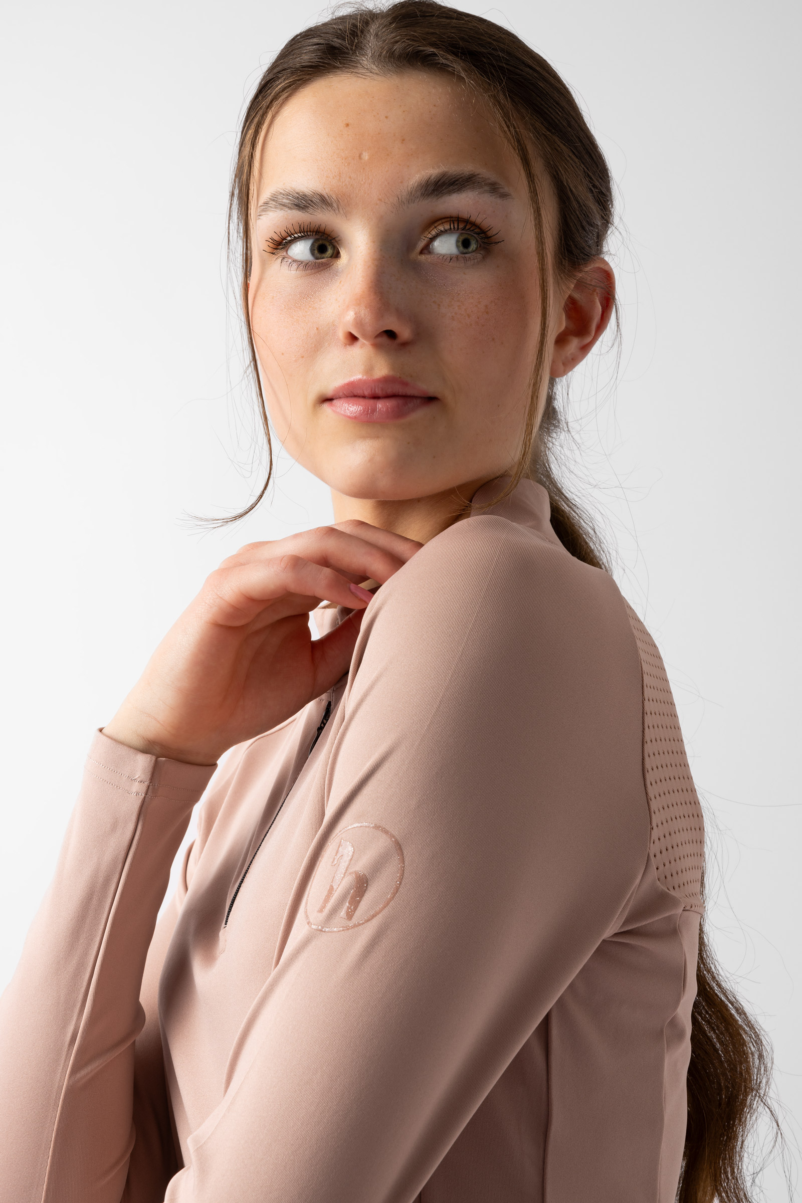 Horze Young Rider ELISA funktionell l&aring;ng&auml;rmad topp dam