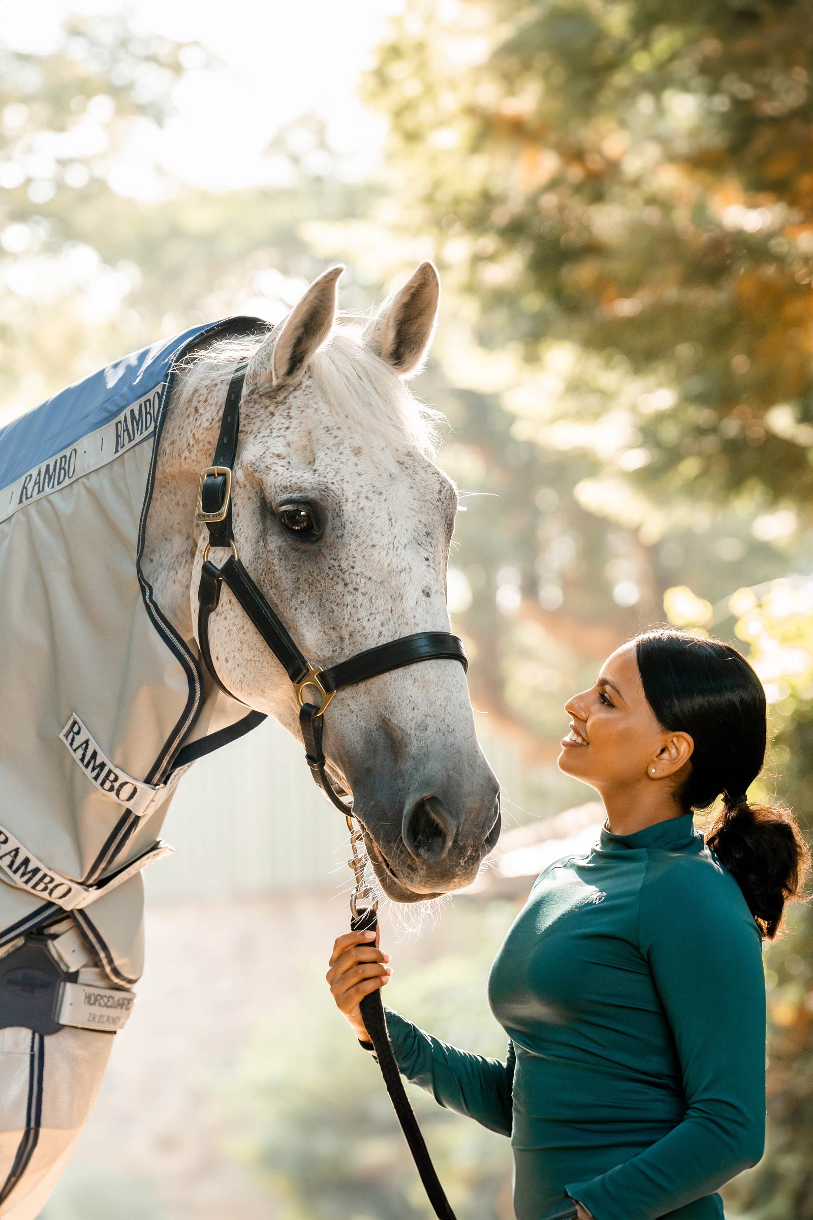 Horseware Rambo Autumn Series utet&auml;cke med undert&auml;cke (0 g / 100 g)