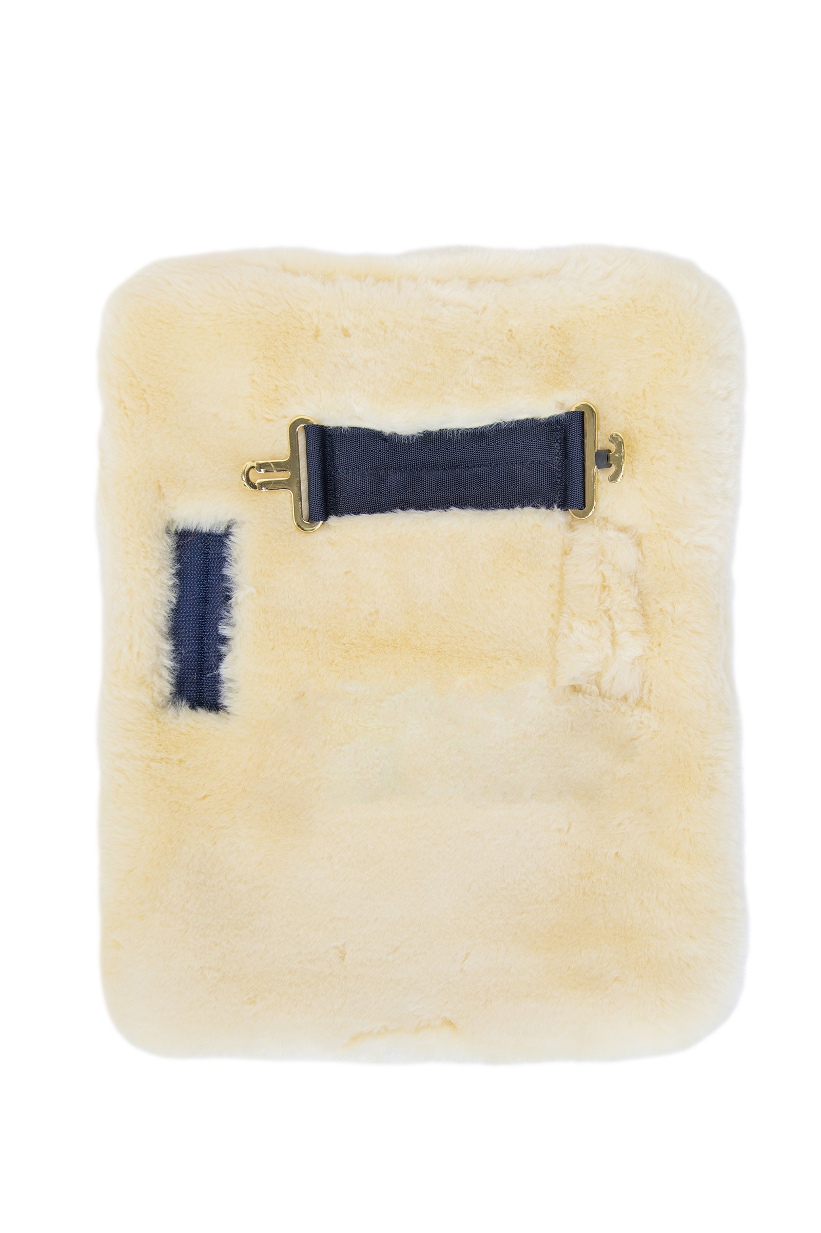 natural Kentucky hästutrustning Vegansk fårskinn Chest Expander 1 spänne