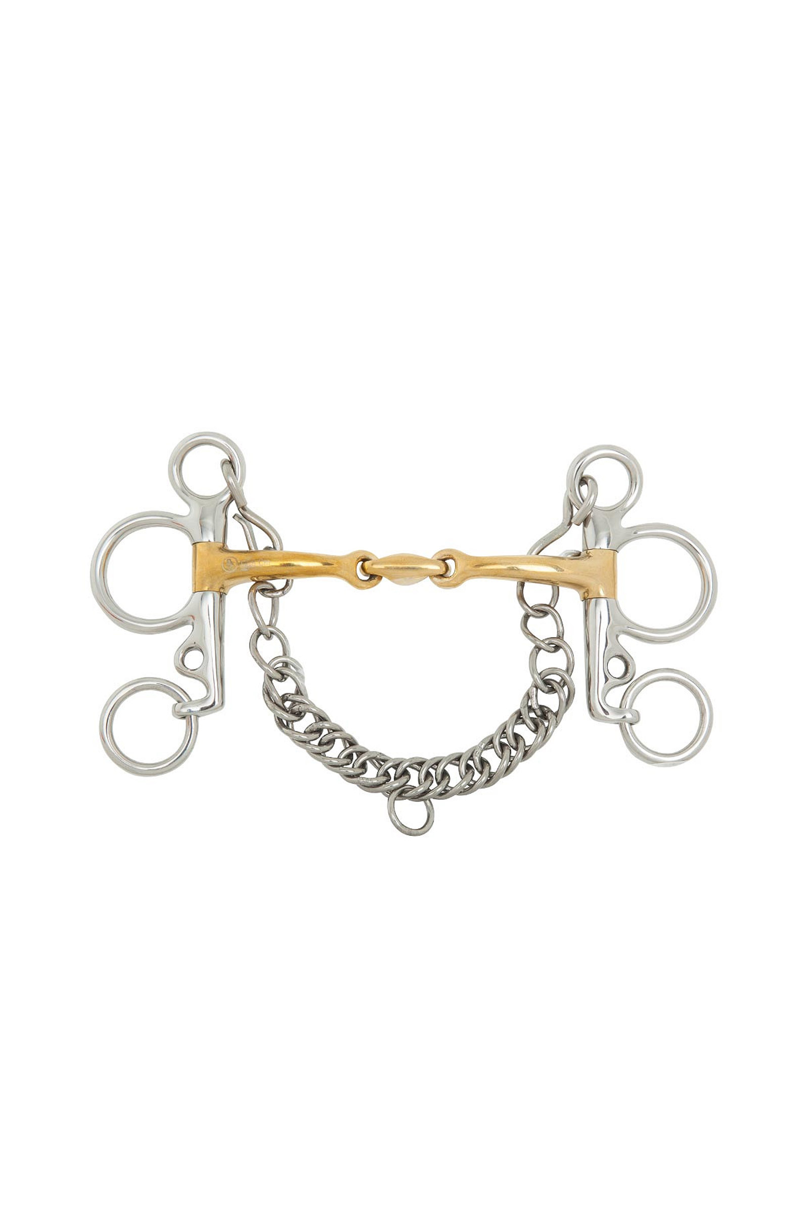 BR Soft Contact baby pelham, tvådelat bett, 14 mm, skänklar 102 mm