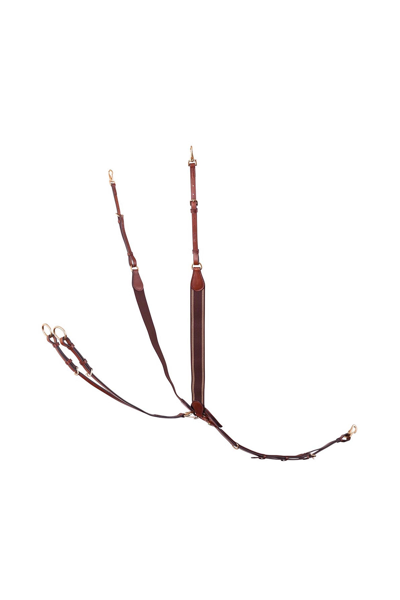 Tobacco BR Taunton elastiskt br&ouml;sta med avtagbar martingal