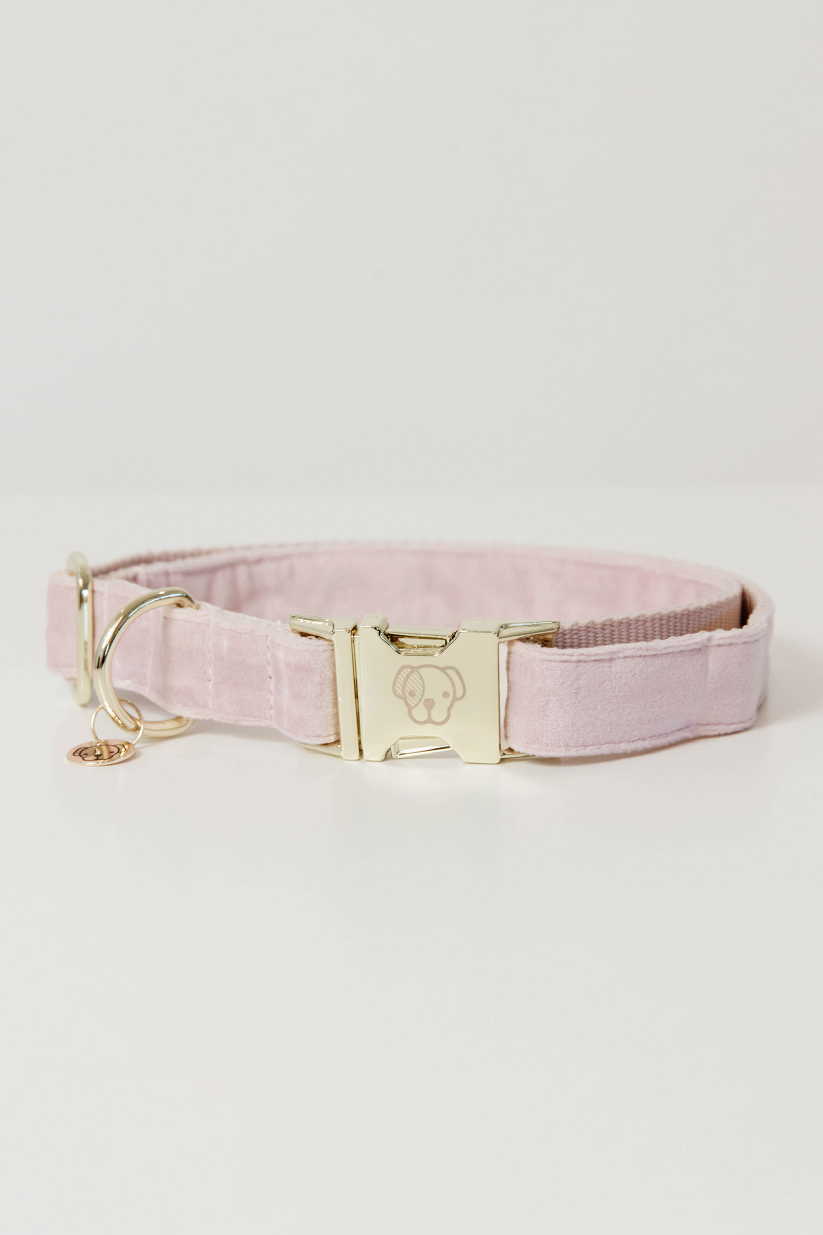 Light Pink Kentucky Dogwear Dog Velvet hundhalsband