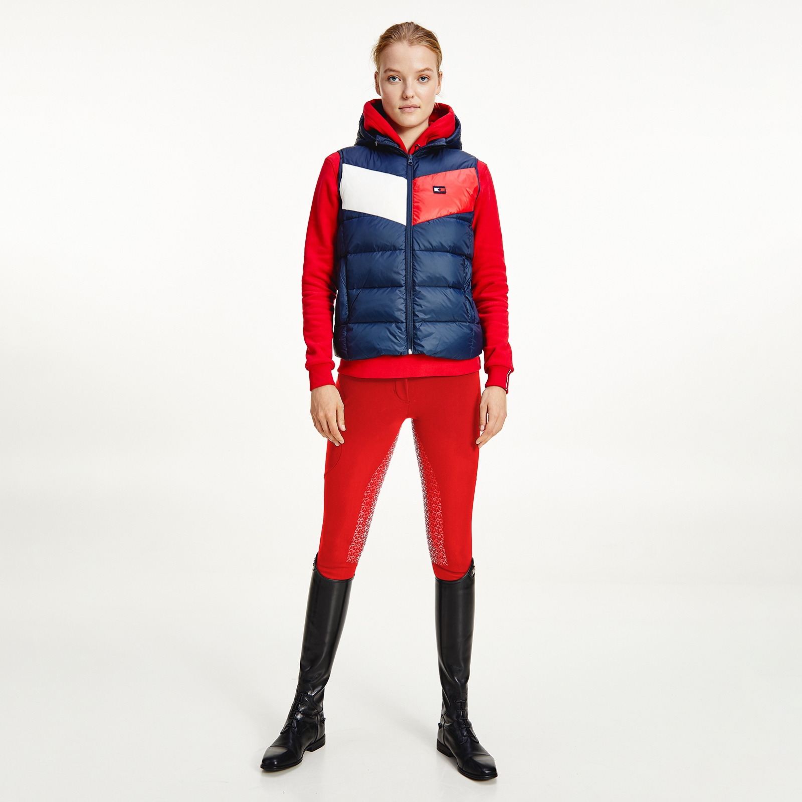 Tommy Hilfiger Equestrian Re-Down väst för dam