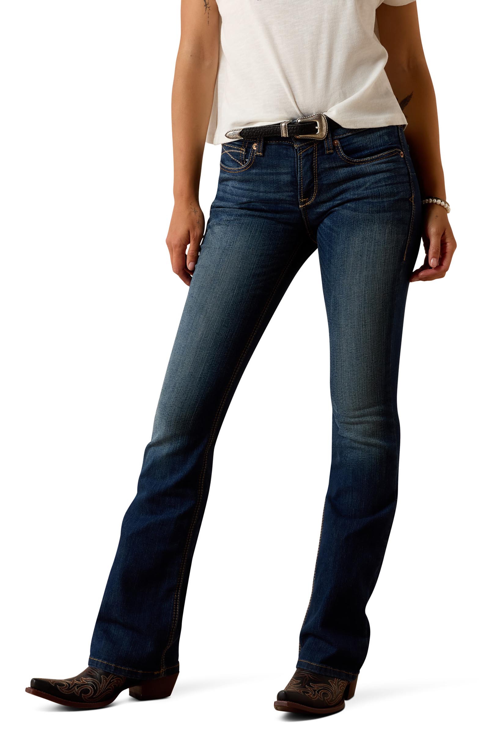 Ariat Rosa Perfect Rise Bootcut-jeans f&ouml;r dam