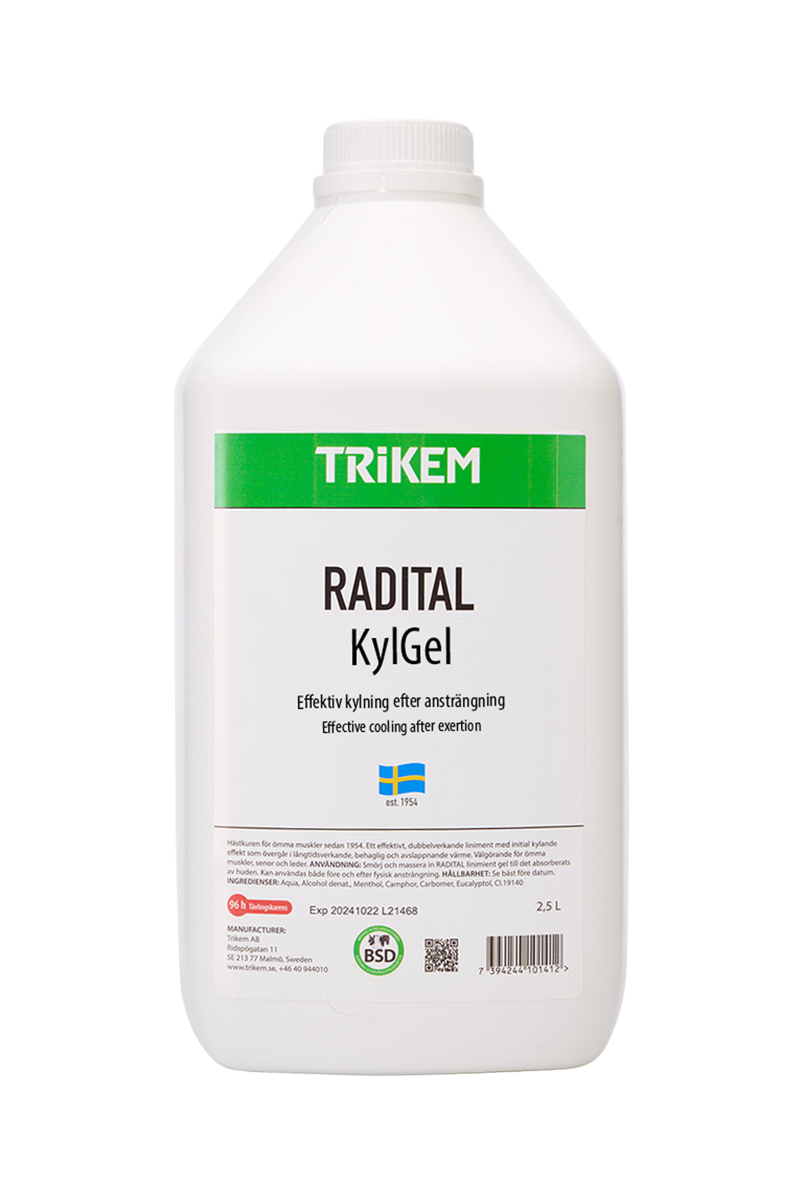 Trikem Radital kylgel, 2,5 liter