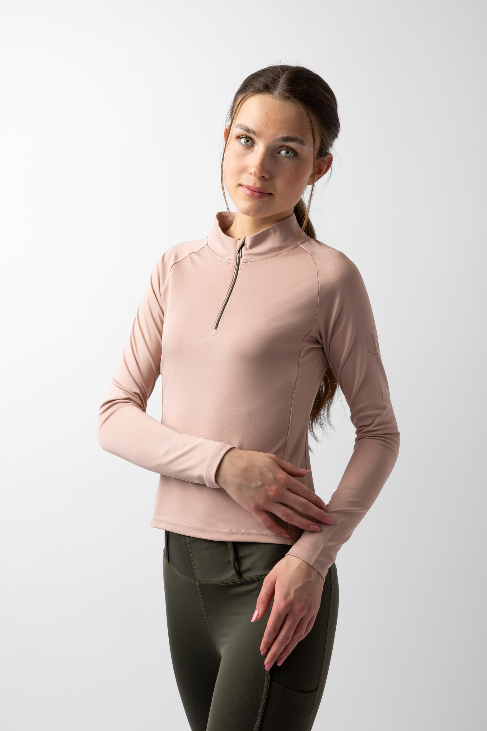 Horze Young Rider ELISA funktionell l&aring;ng&auml;rmad topp dam