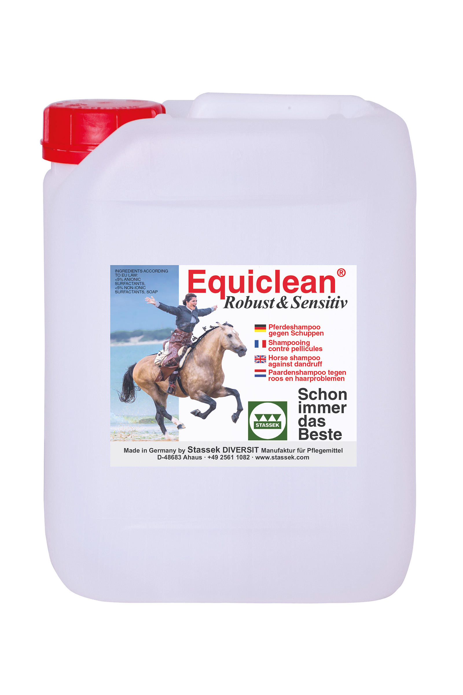 Stassek Equiclean Robust Outdoor schampo, 2 liter